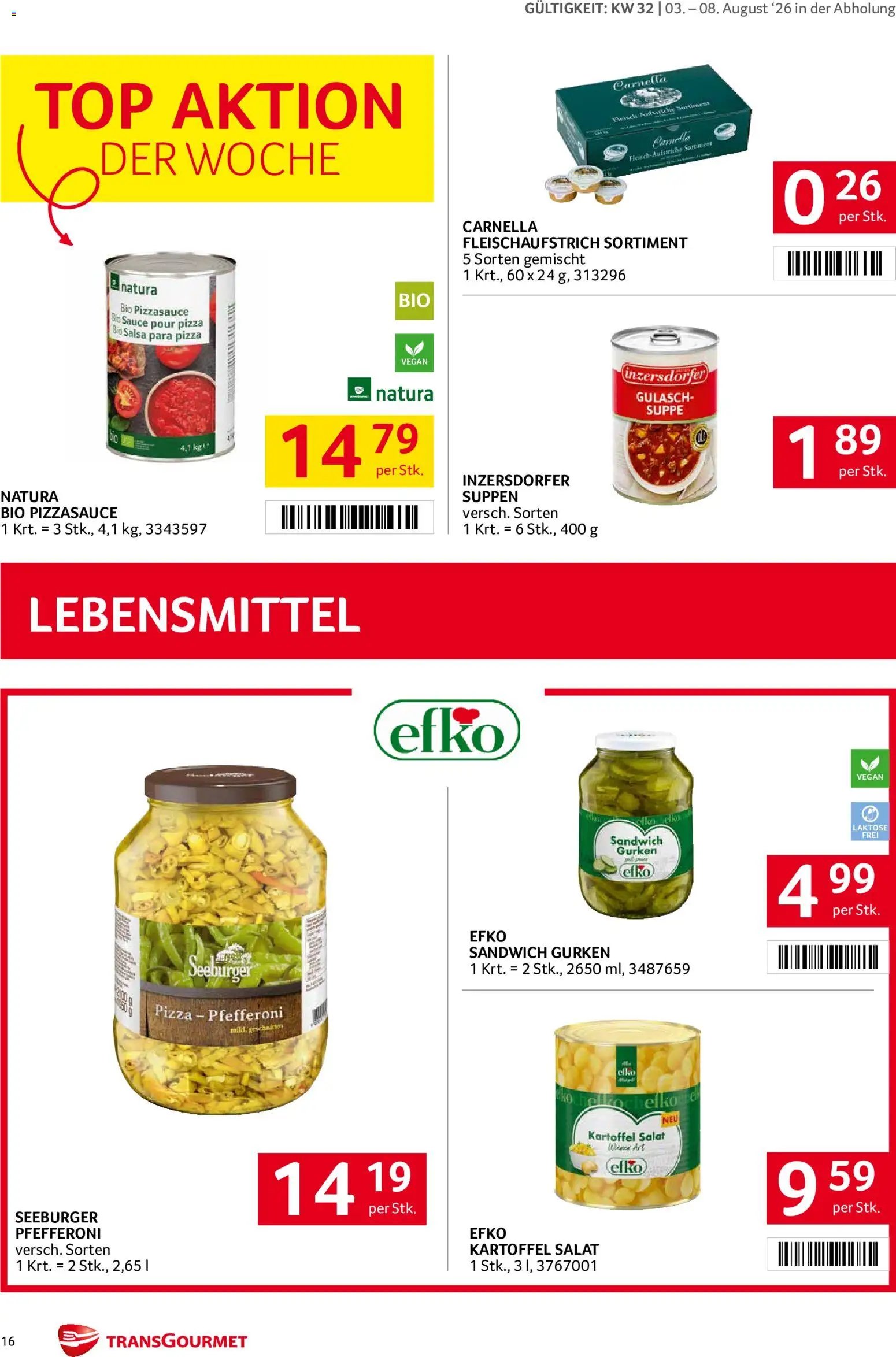 Transgourmet Flugblatt