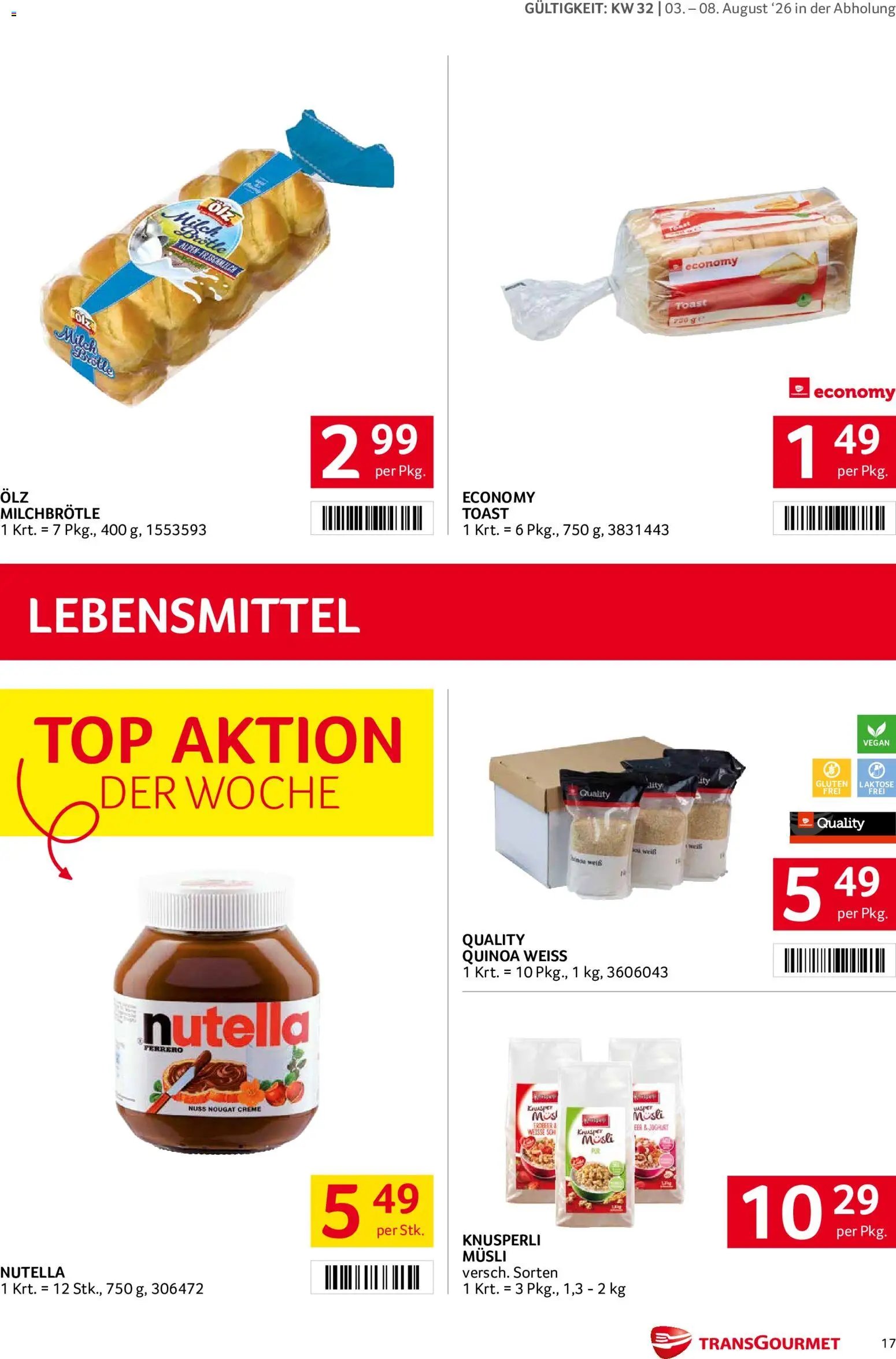 Transgourmet Flugblatt