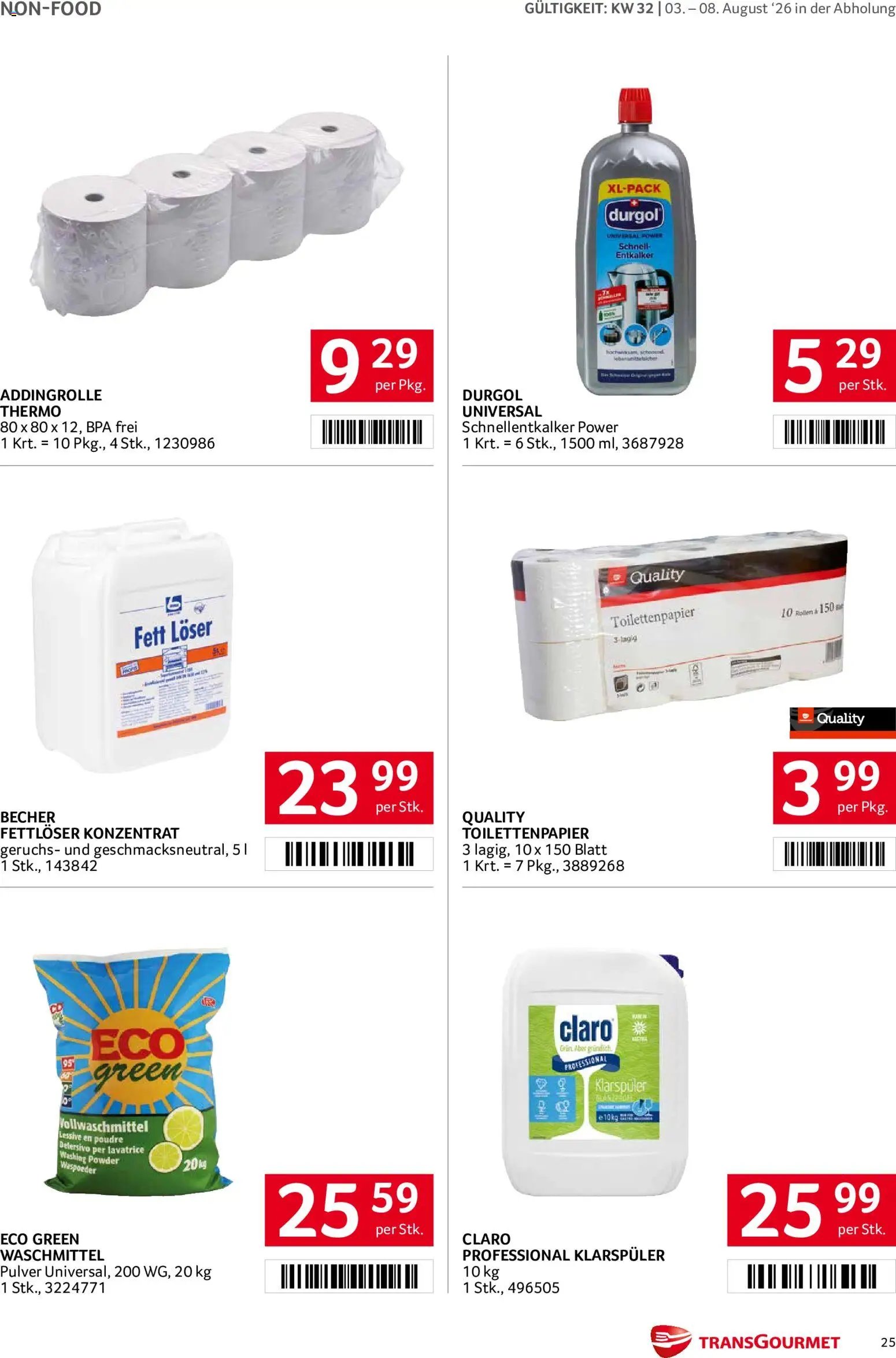 Transgourmet Flugblatt