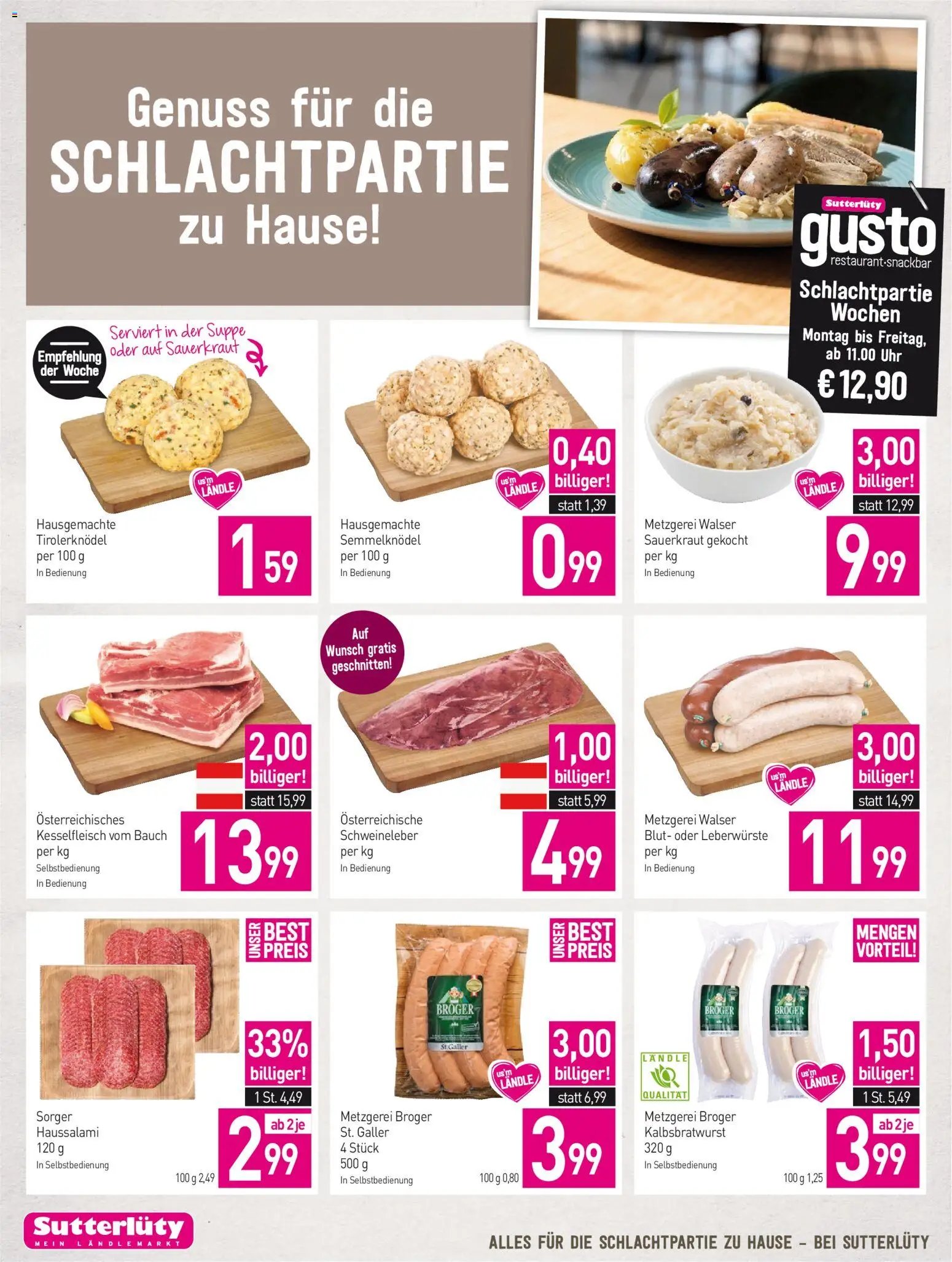 Sutterlüty Flugblatt