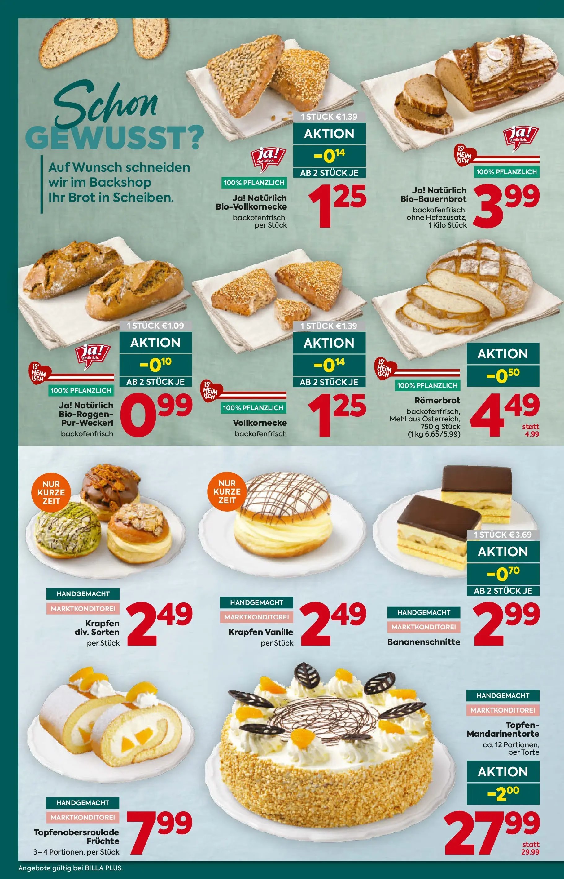 Billa Plus Flugblatt - Kärnten