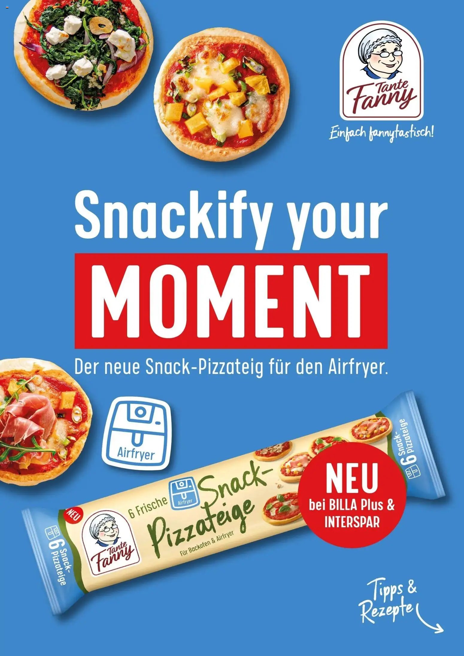 Billa Plus Tante Fanny: Snackify your moment!
