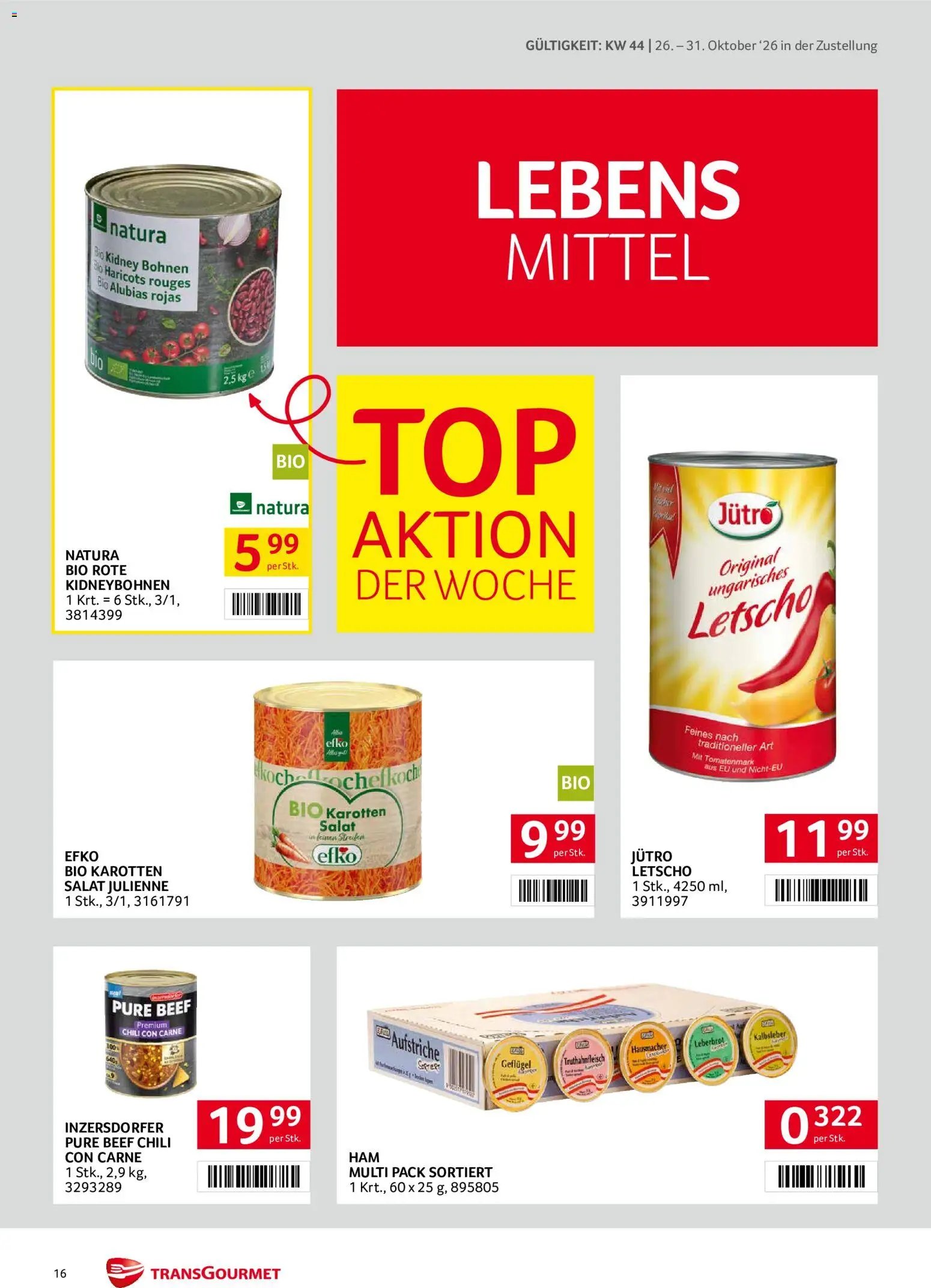 Transgourmet Flugblatt