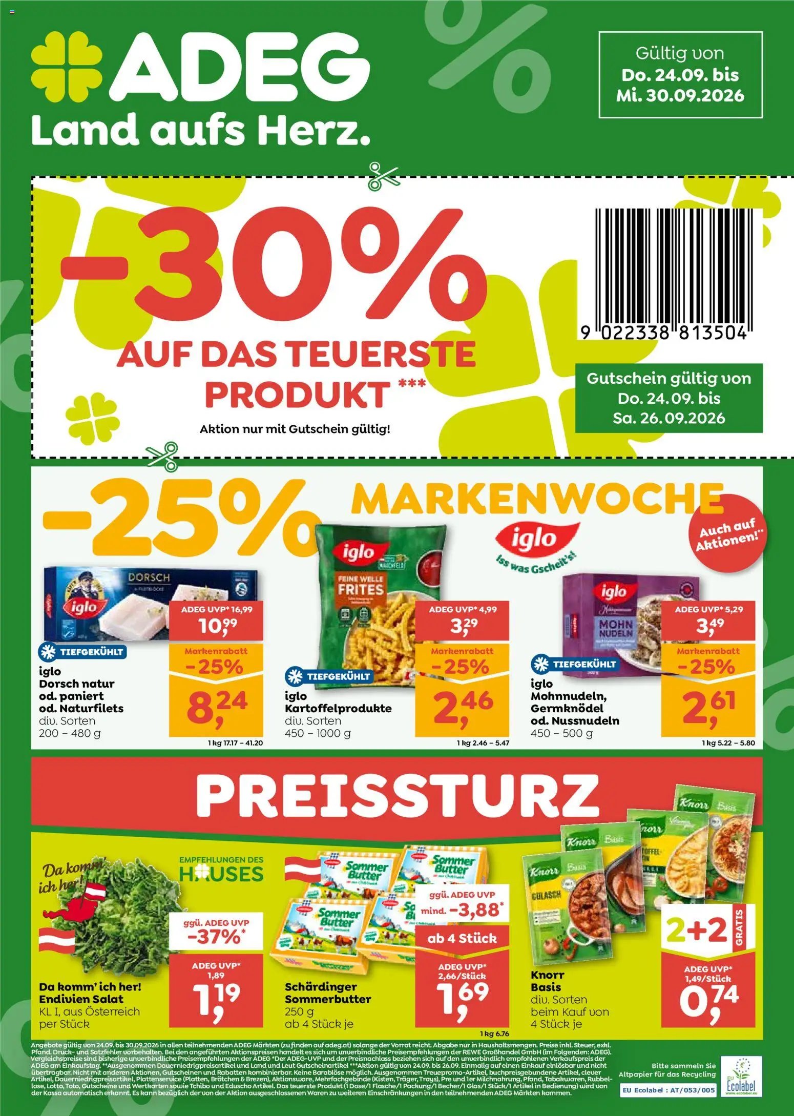 ADEG Flugblatt