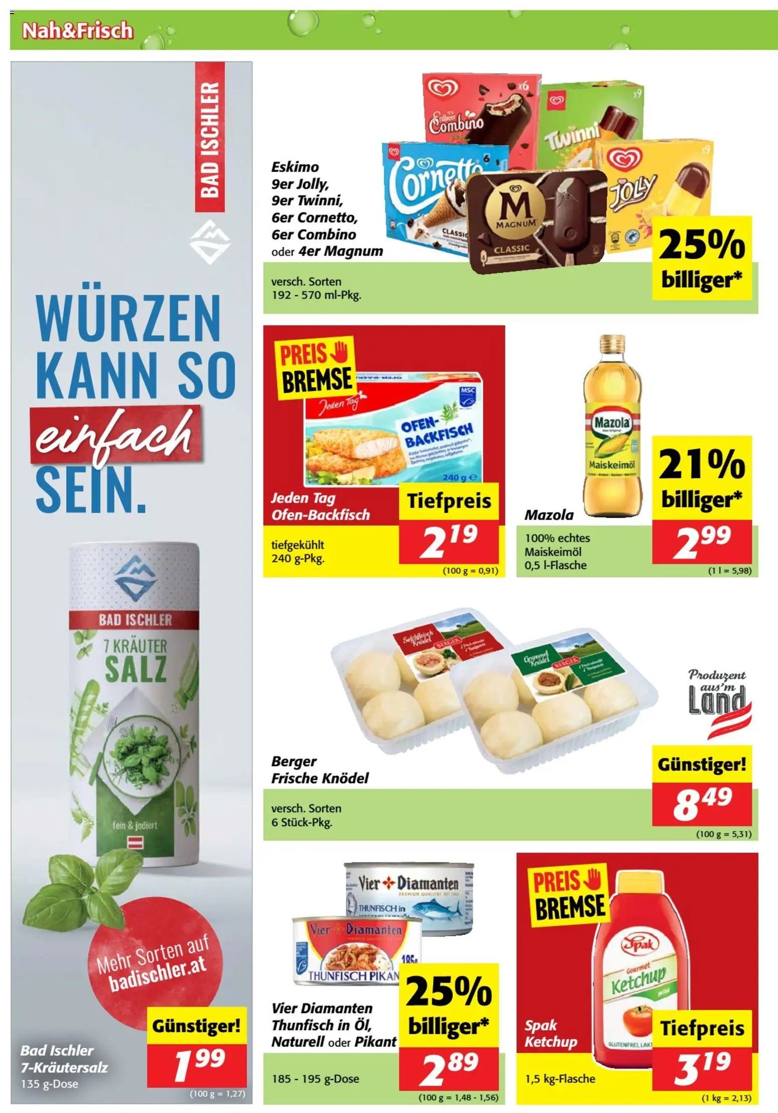 Nah und Frisch Flugblatt