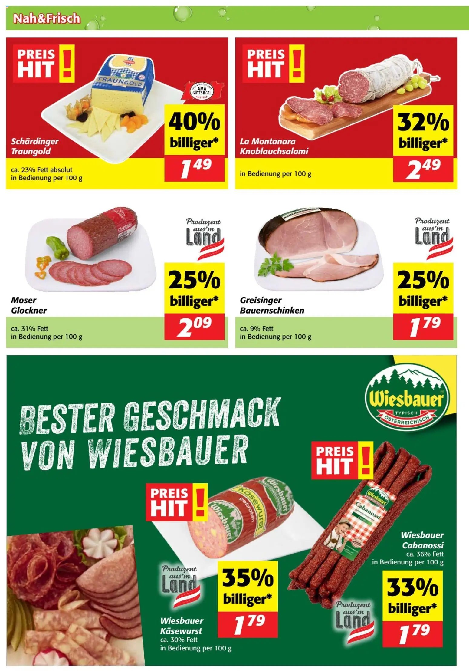 Nah und Frisch Flugblatt