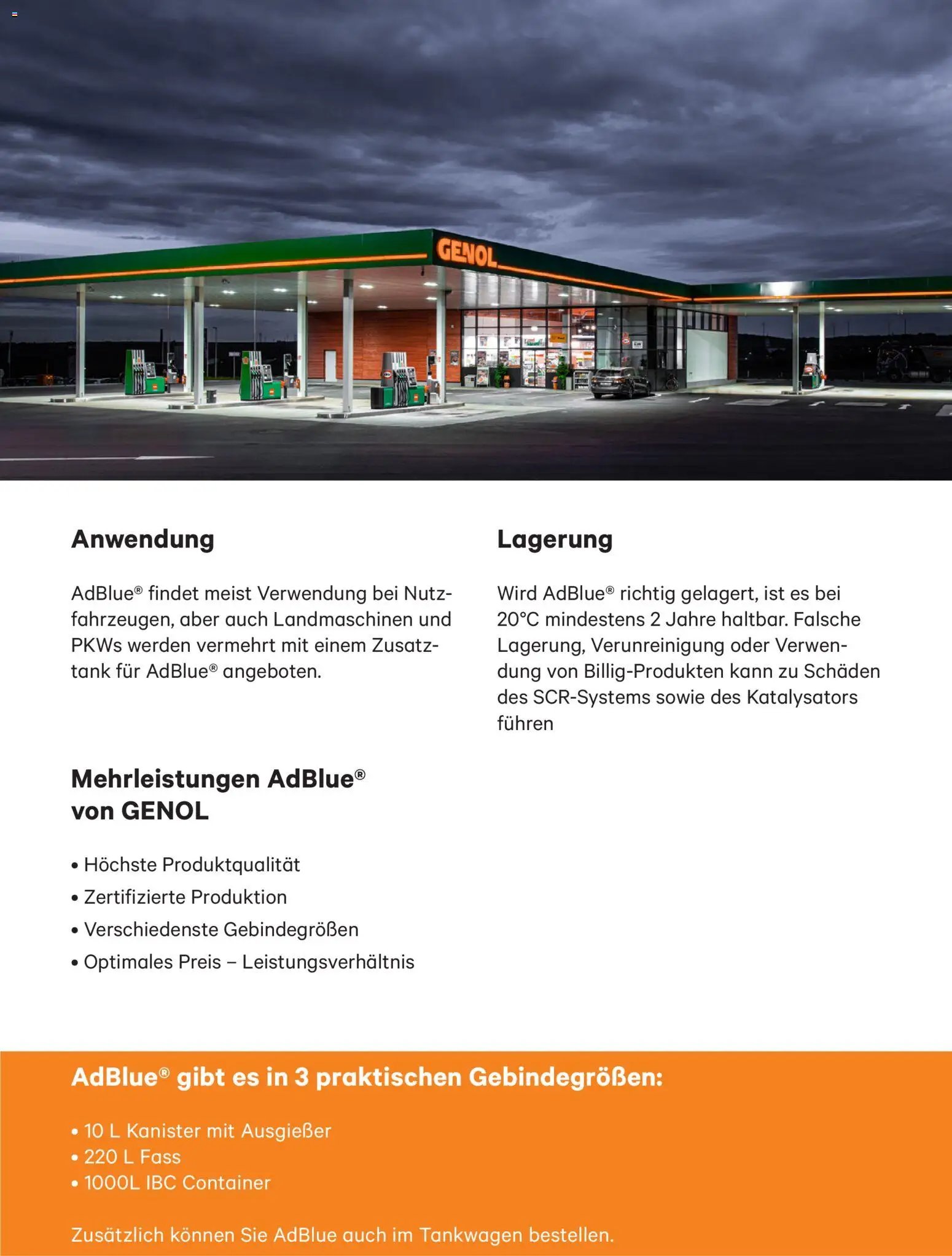 Lagerhaus  GENOL AdBlue