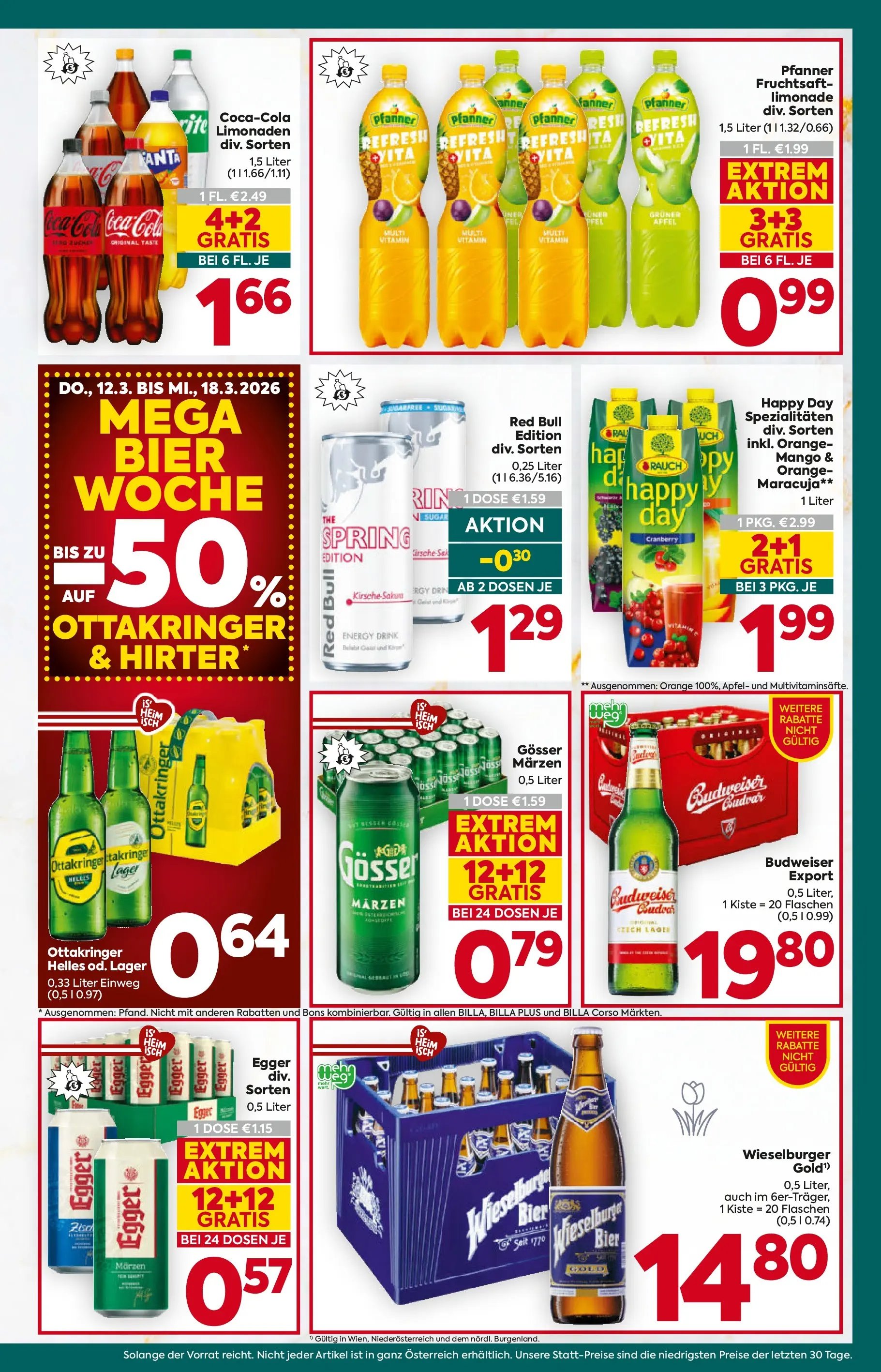 Billa Plus Flugblatt - Wien