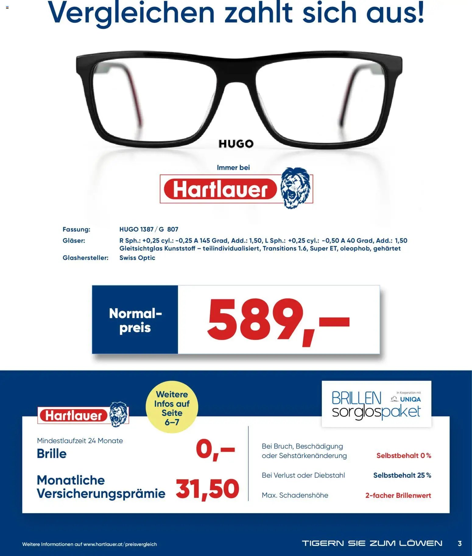 Hartlauer Gleitsichtbrille? Vergleichen zahlt sich aus!