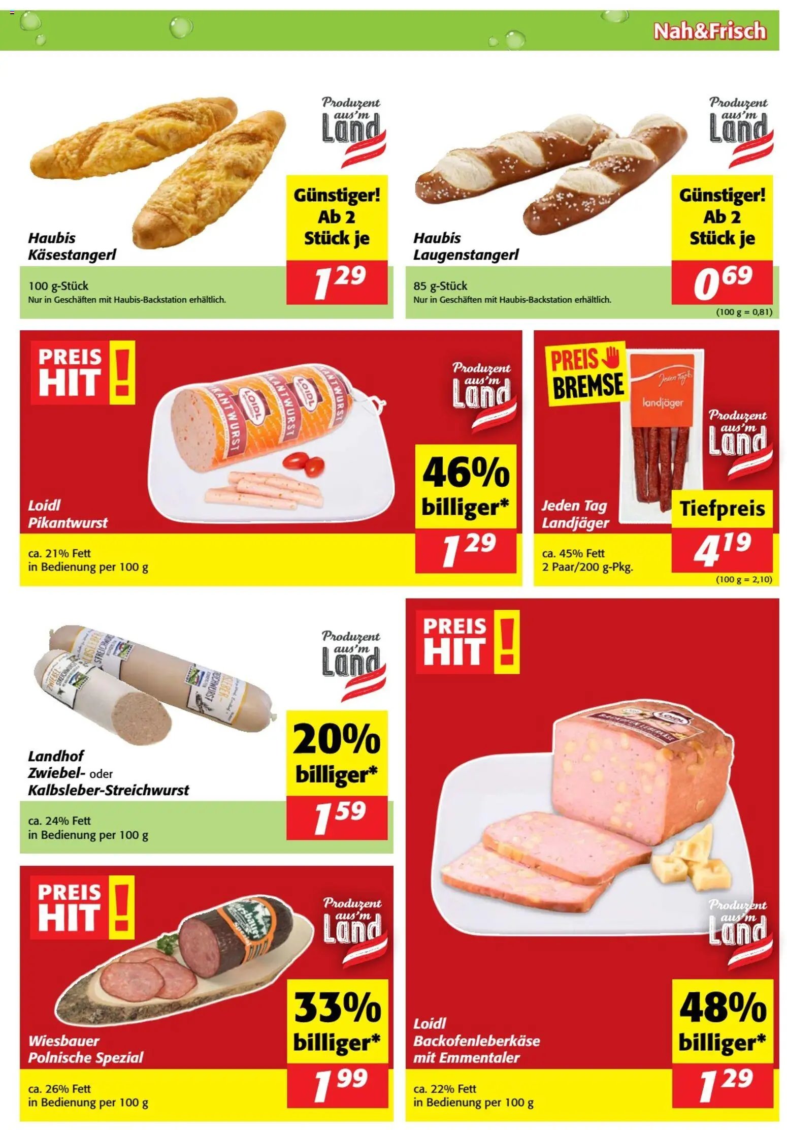 Nah und Frisch Flugblatt