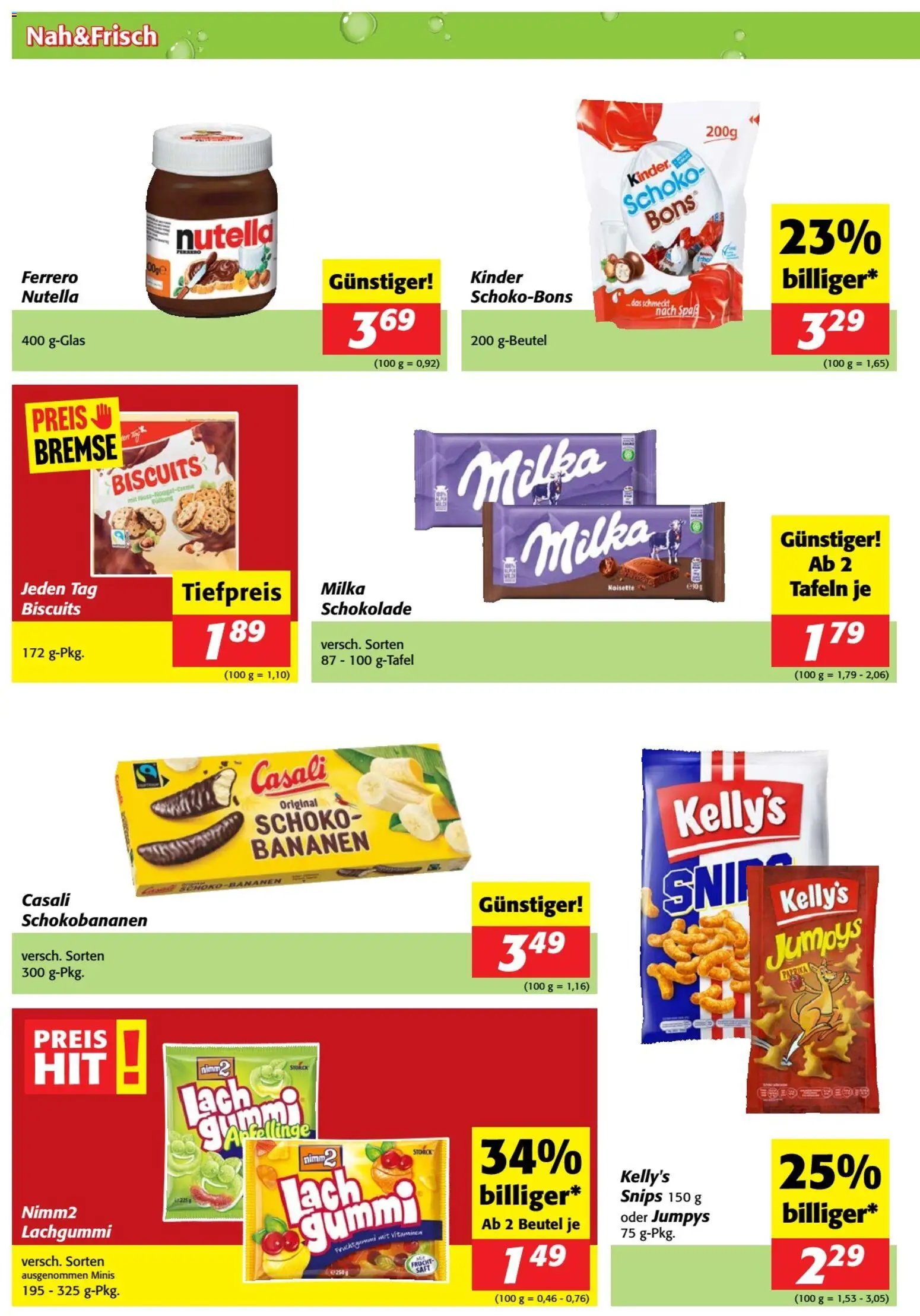 Nah und Frisch Flugblatt