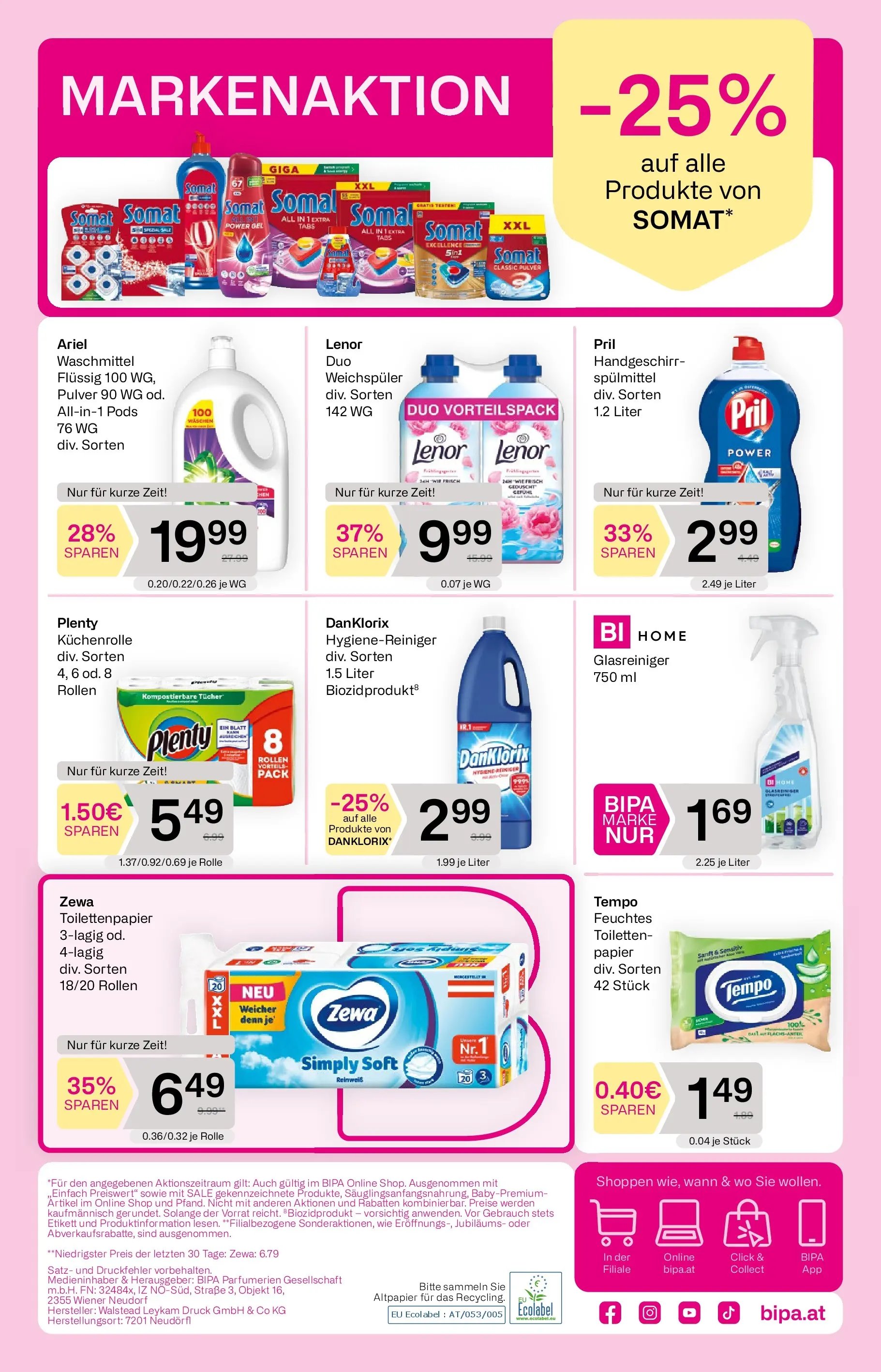 Bipa Linz, Wien, Güssing