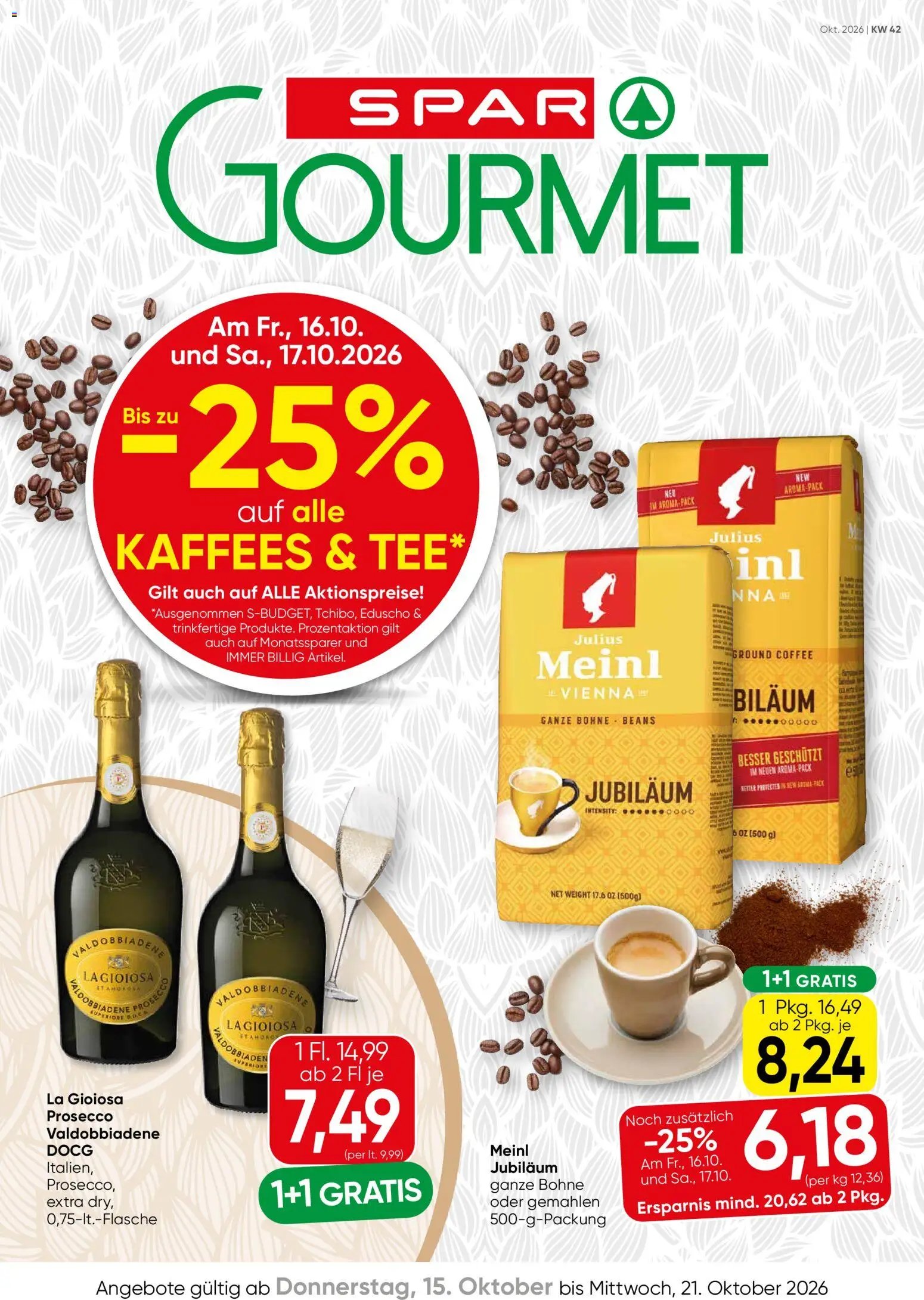SPAR Gourmet KAFFEES & TEE
