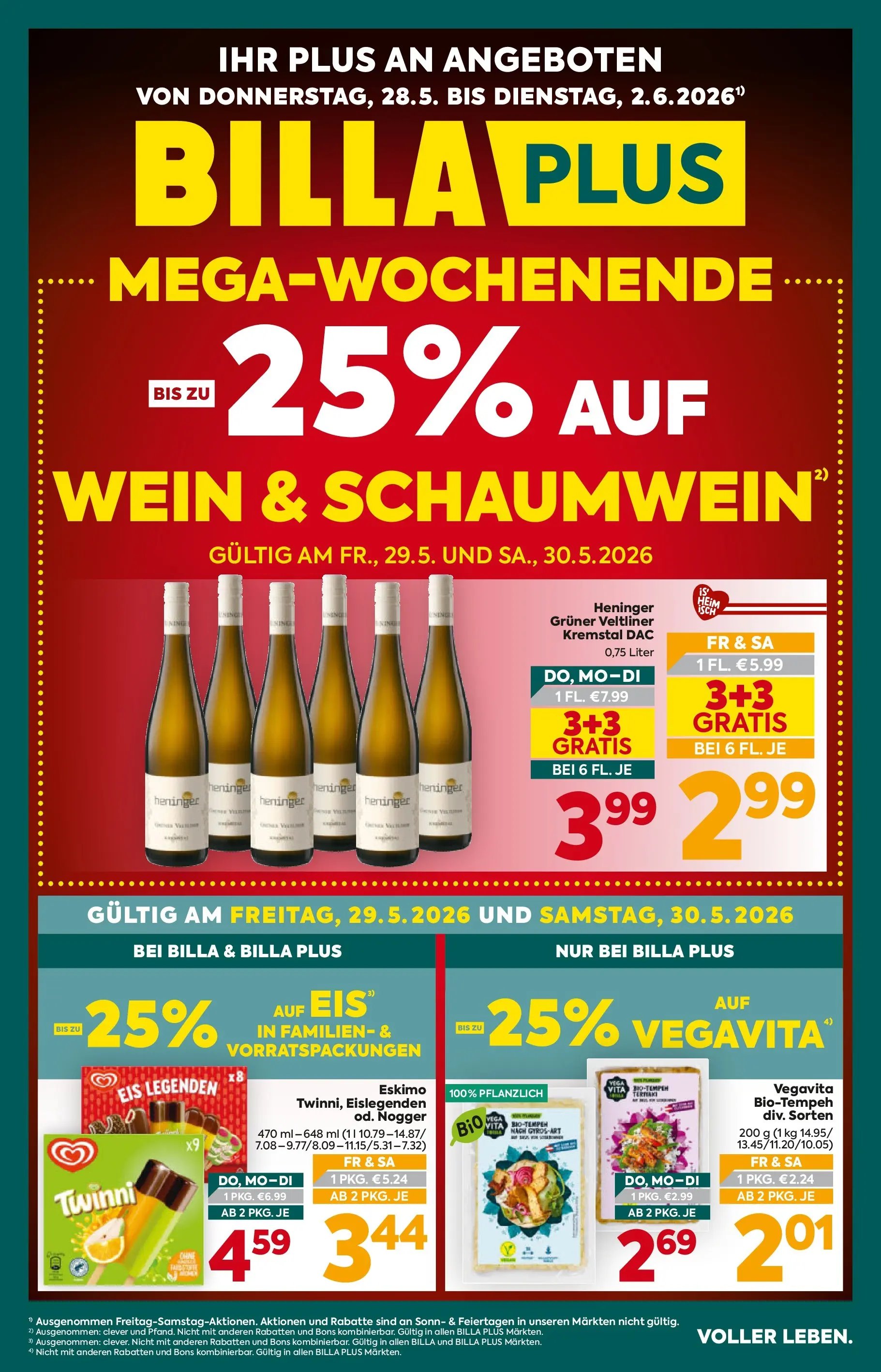 Billa Plus Flugblatt - Burgenland