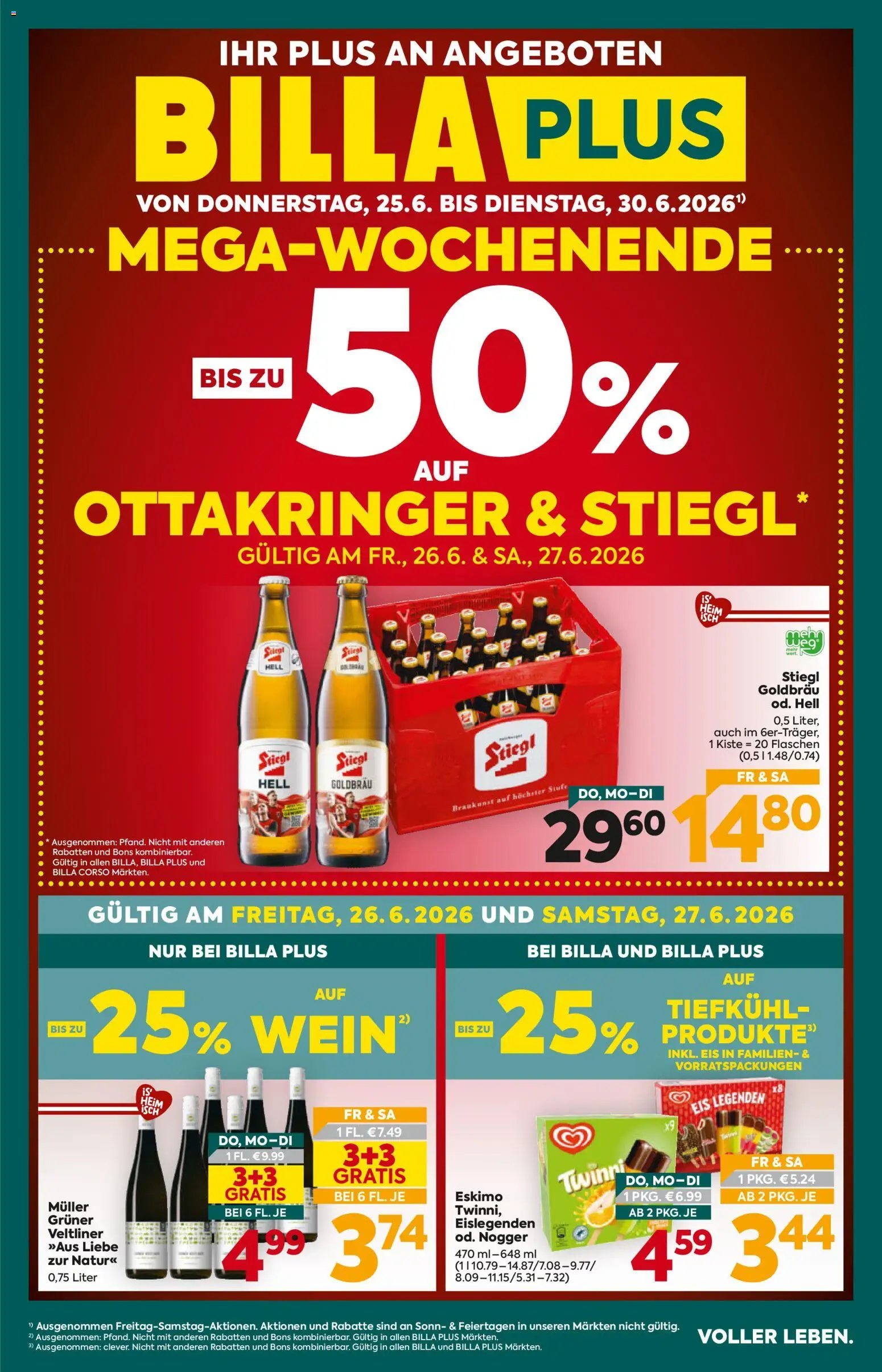 Billa Plus Flugblatt