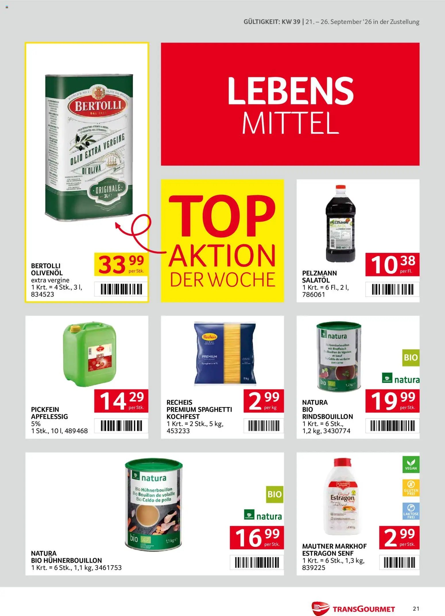 Transgourmet Zustellaktion