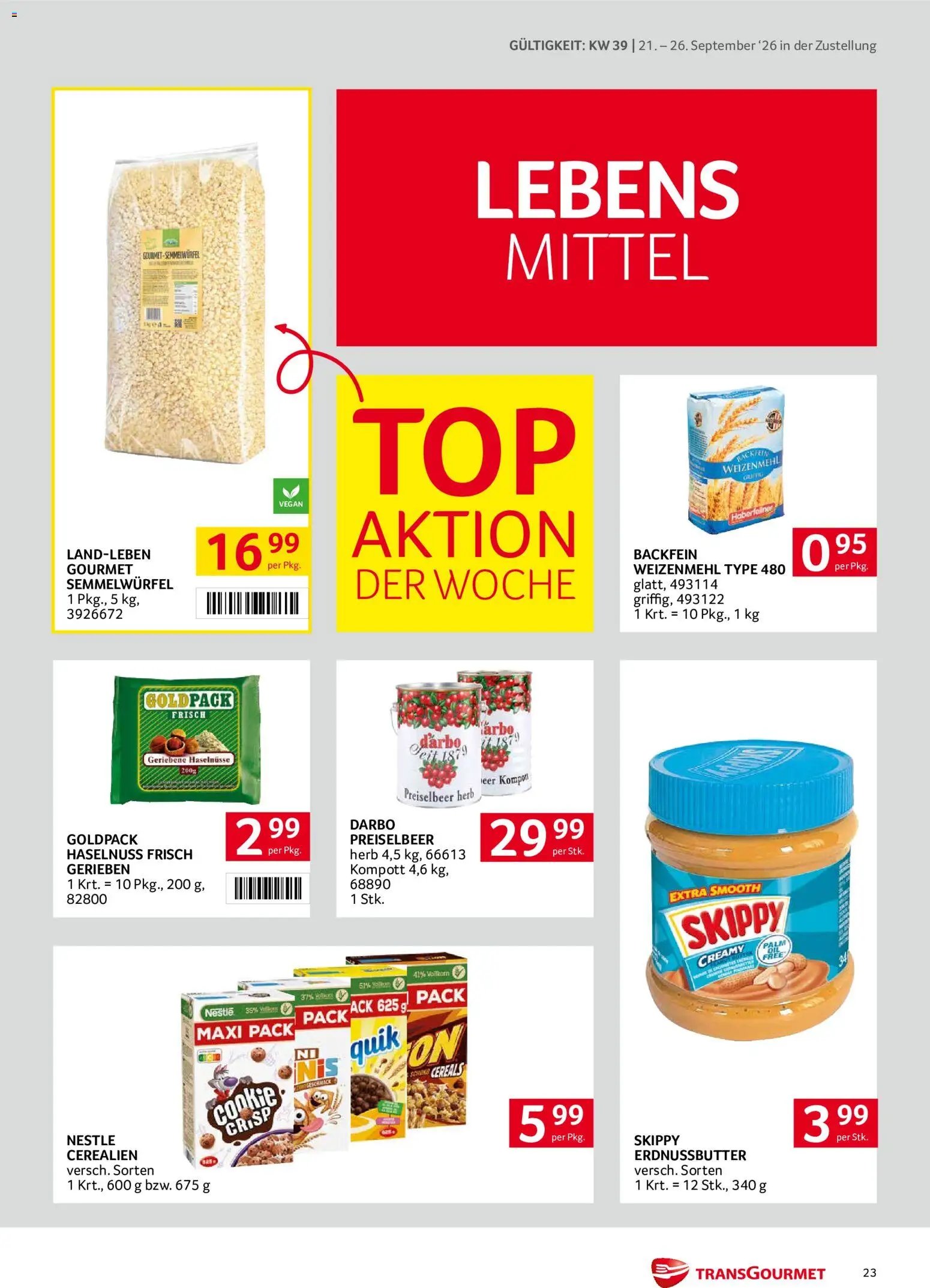Transgourmet Zustellaktion