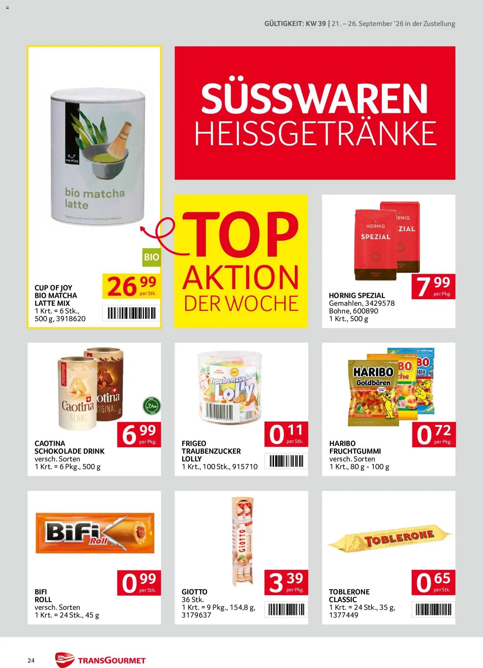 Transgourmet Zustellaktion