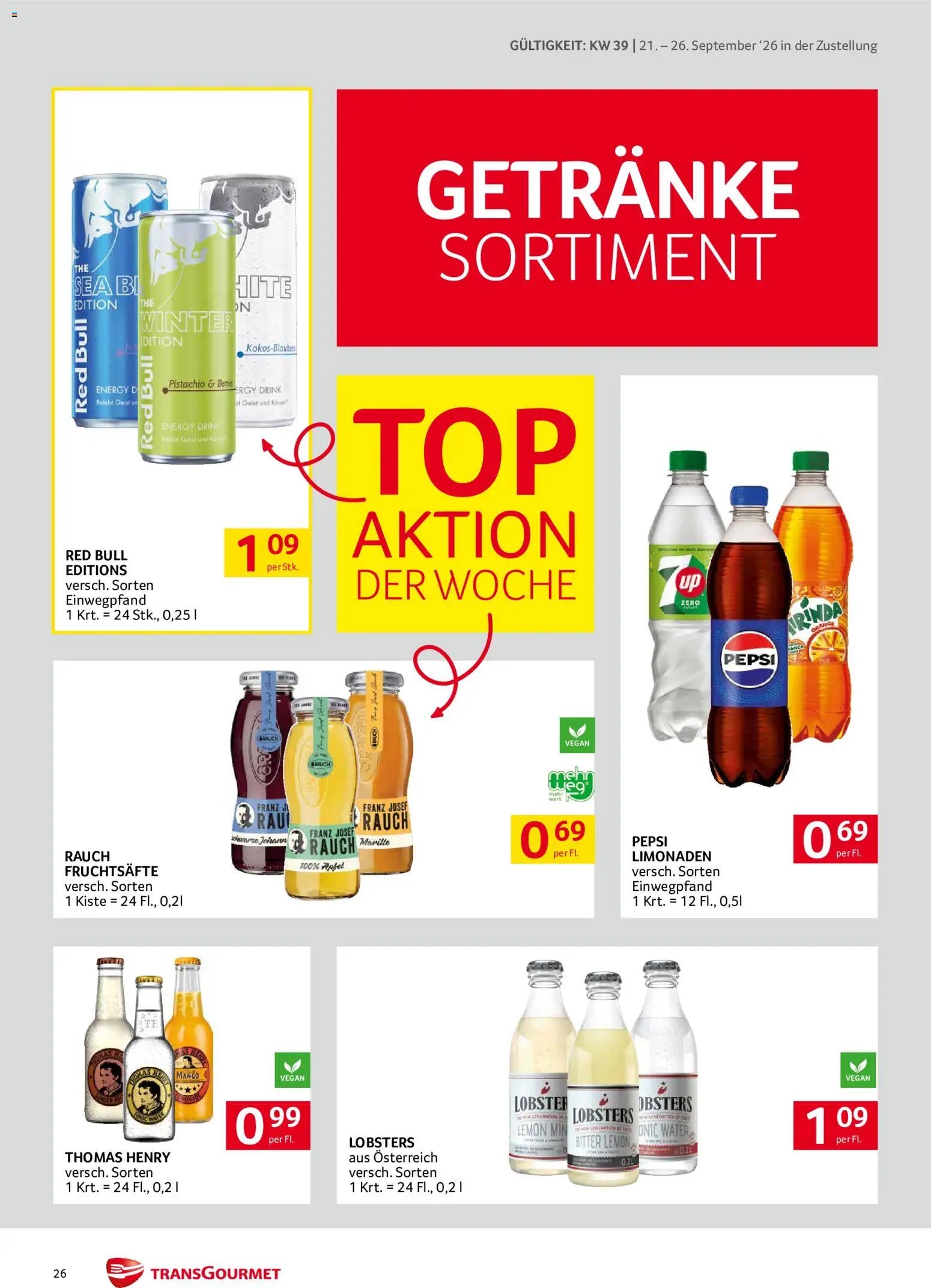 Transgourmet Zustellaktion