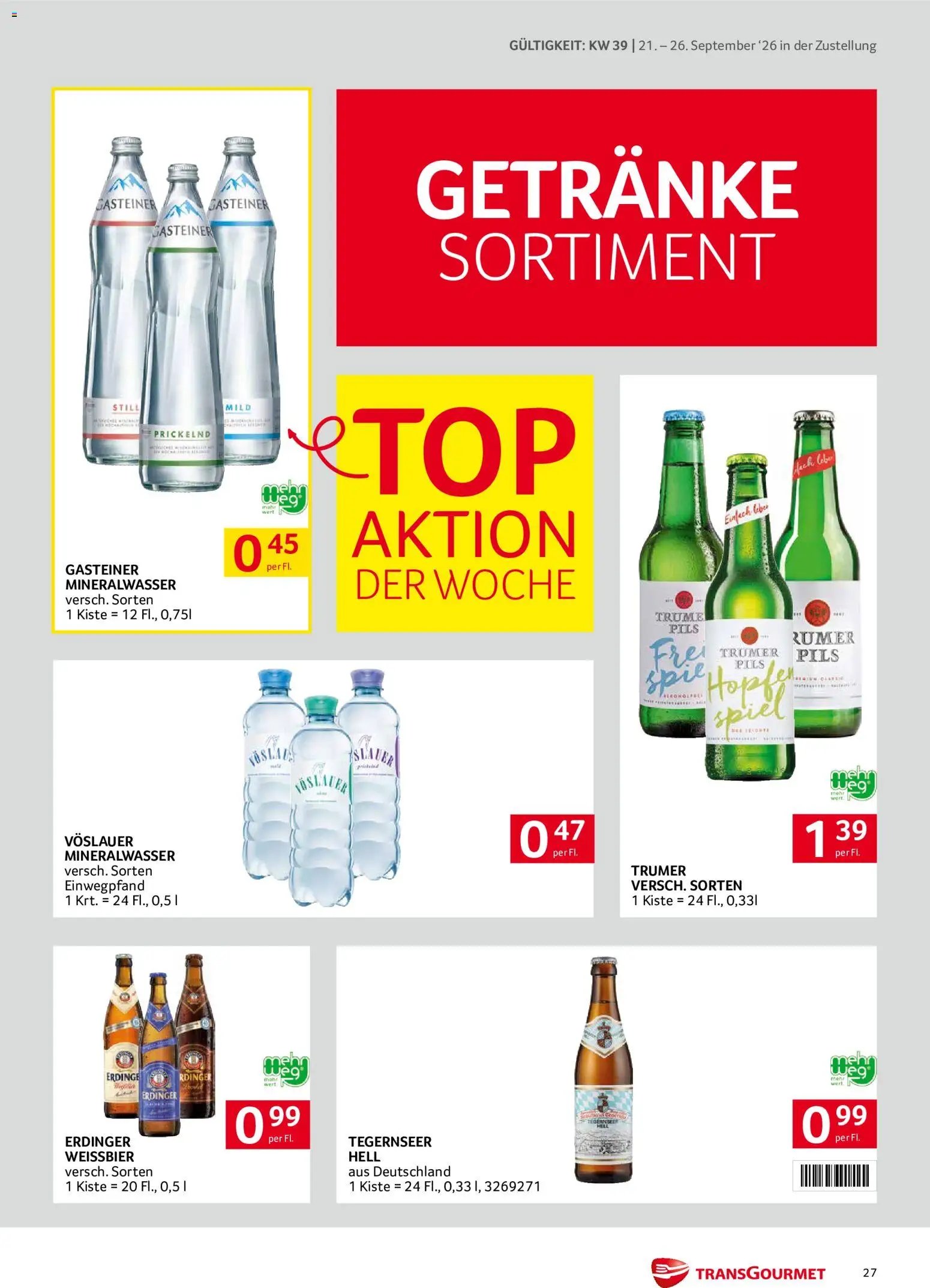 Transgourmet Zustellaktion