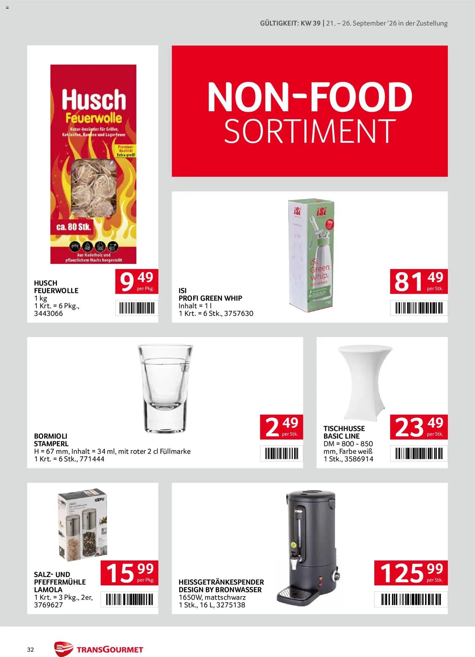 Transgourmet Zustellaktion