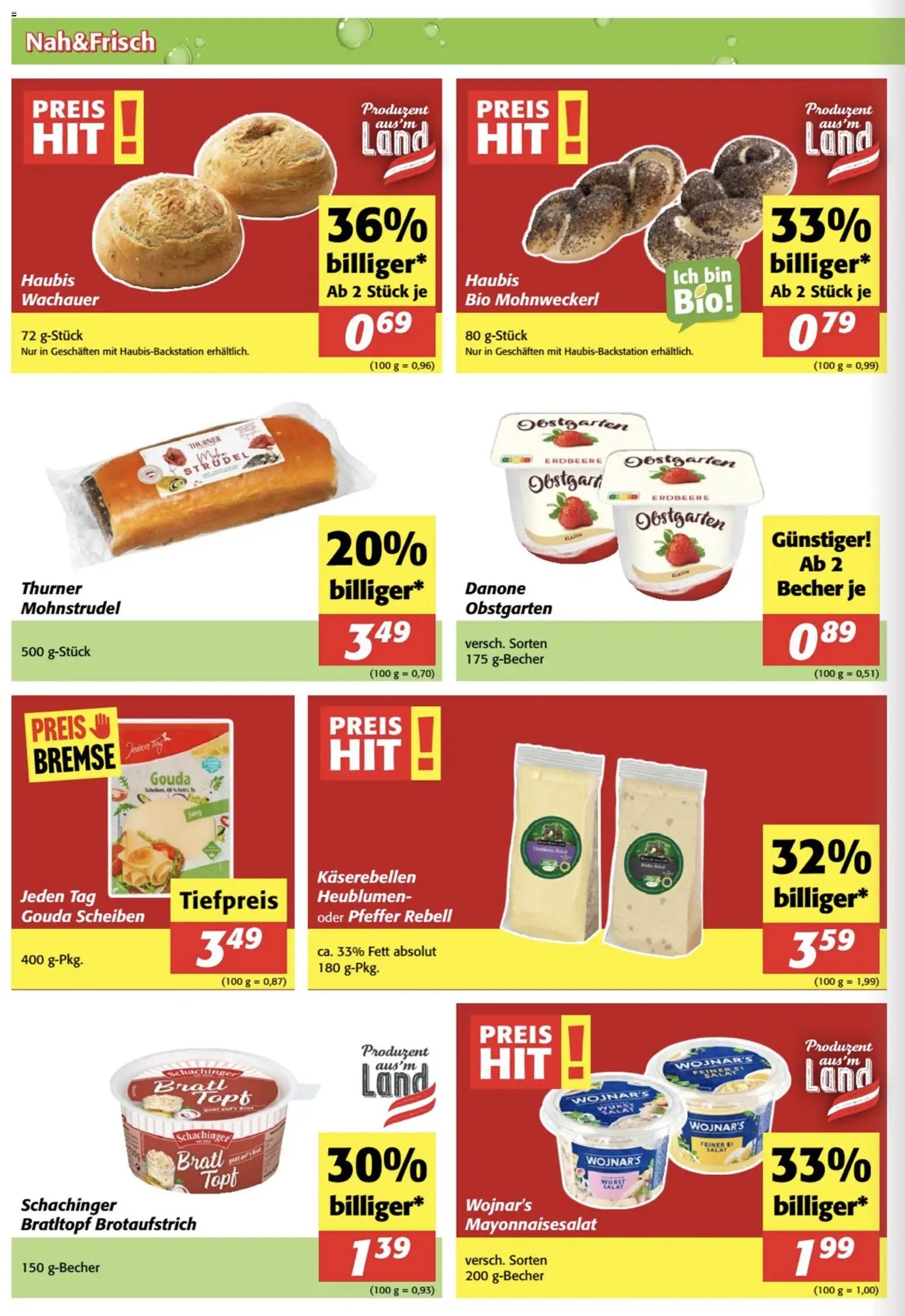 Nah und Frisch Flugblatt