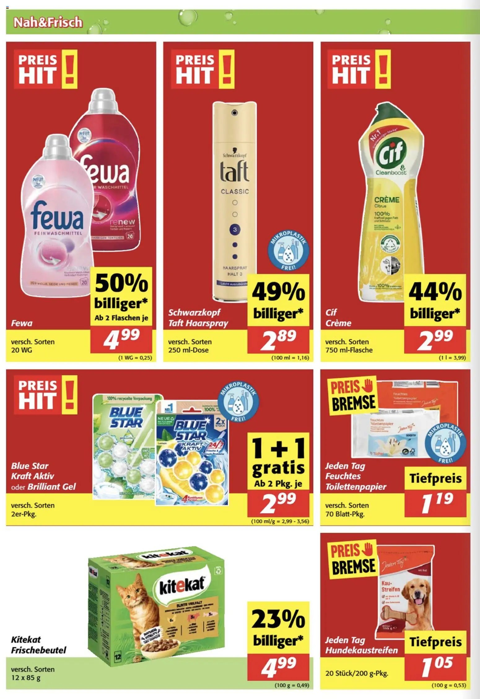 Nah und Frisch Flugblatt