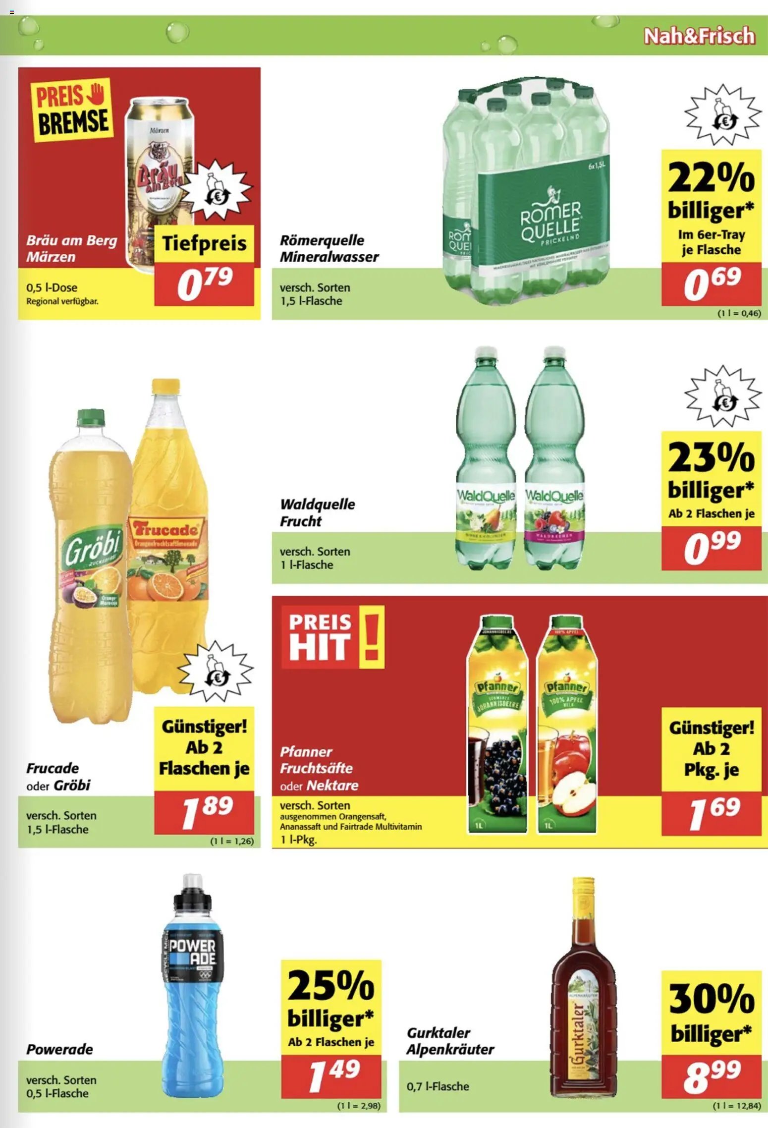 Nah und Frisch Flugblatt