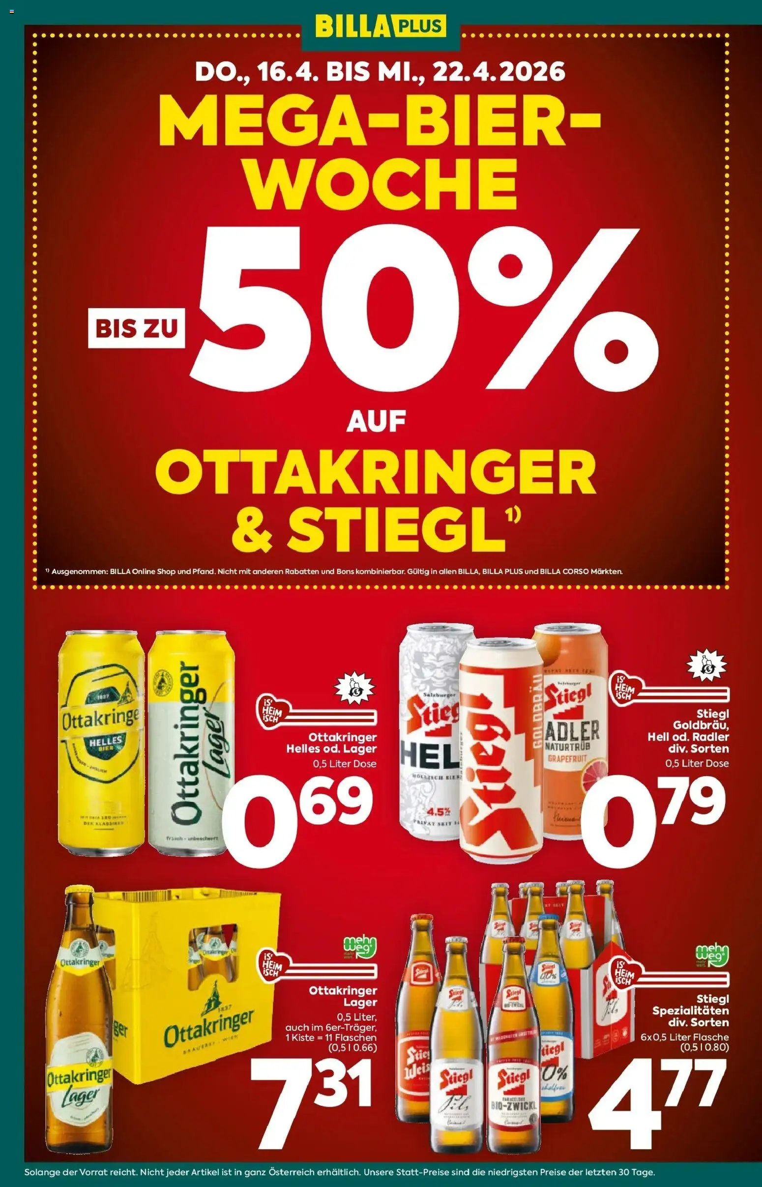 Billa Plus Flugblatt - Niederösterreich