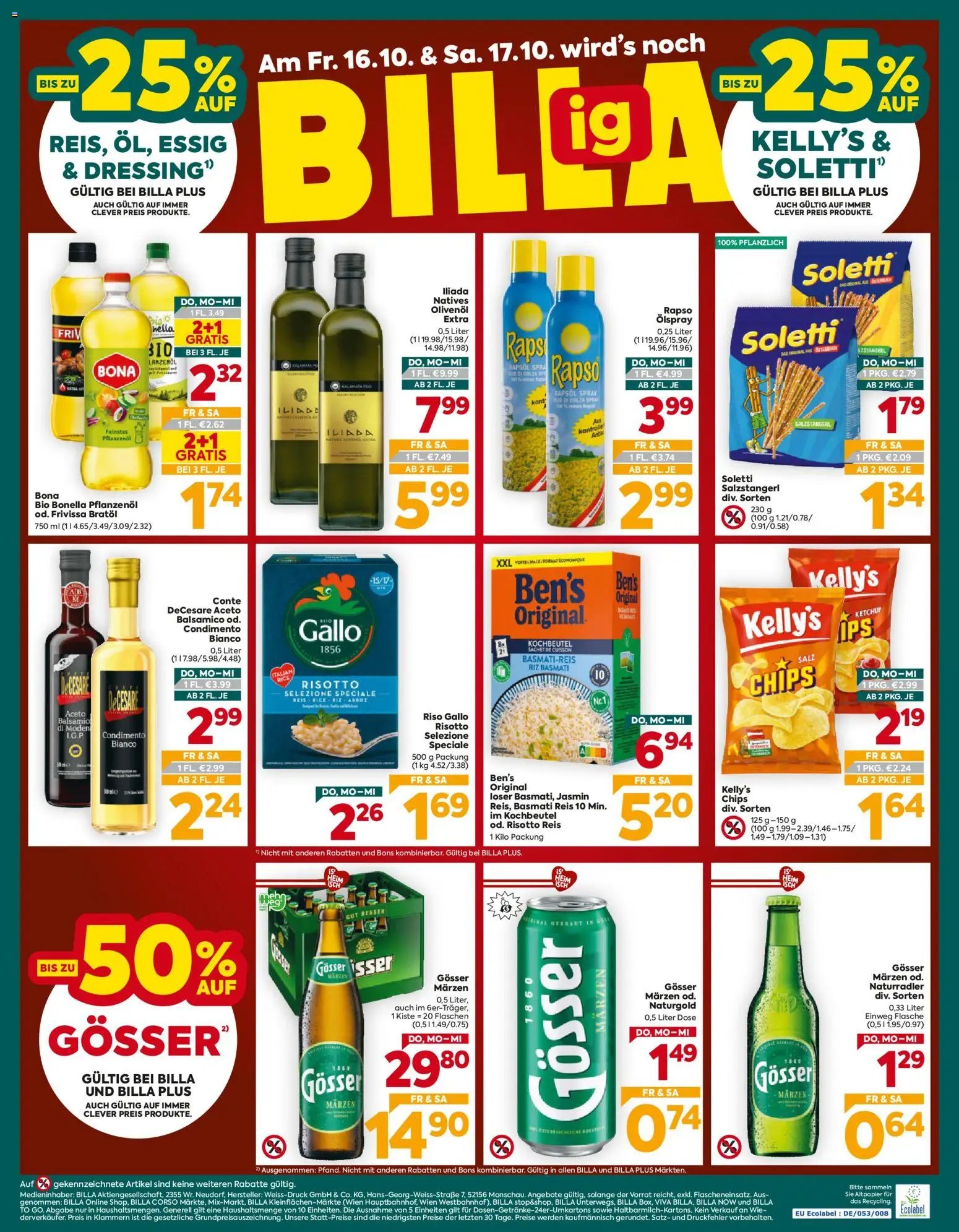 Billa Plus Flugblatt
