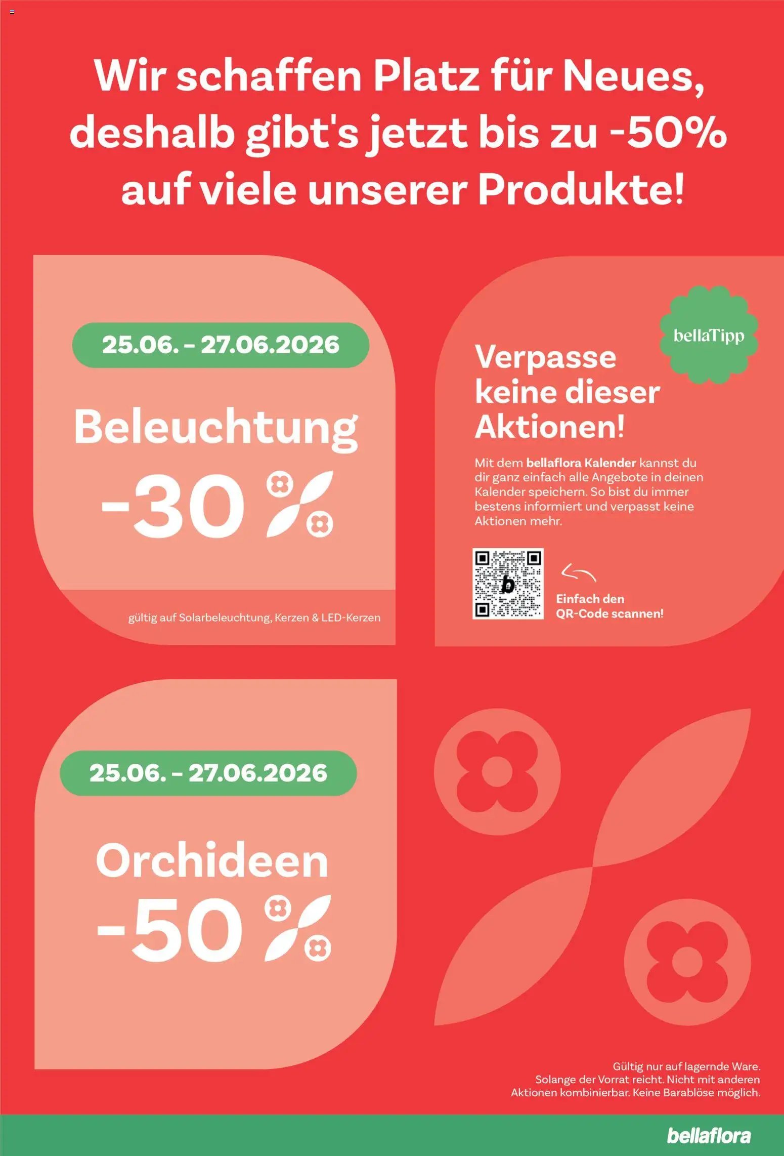 bellaflora Flugblatt