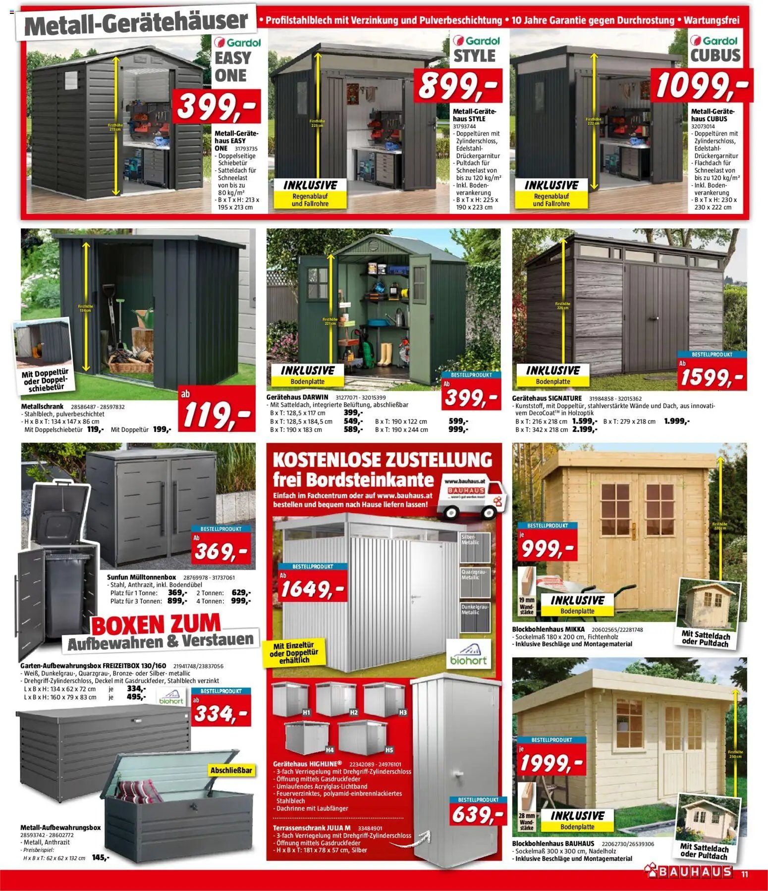 Bauhaus Prospekt aktuell