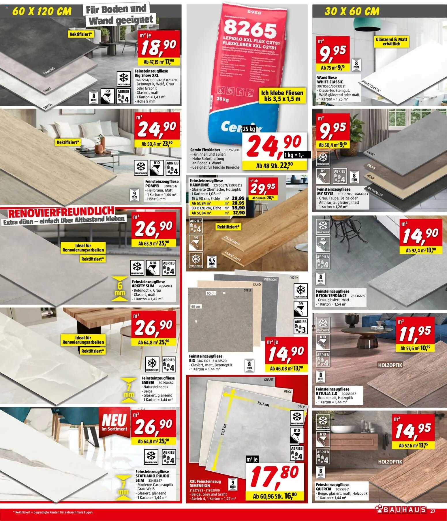 Bauhaus Prospekt aktuell