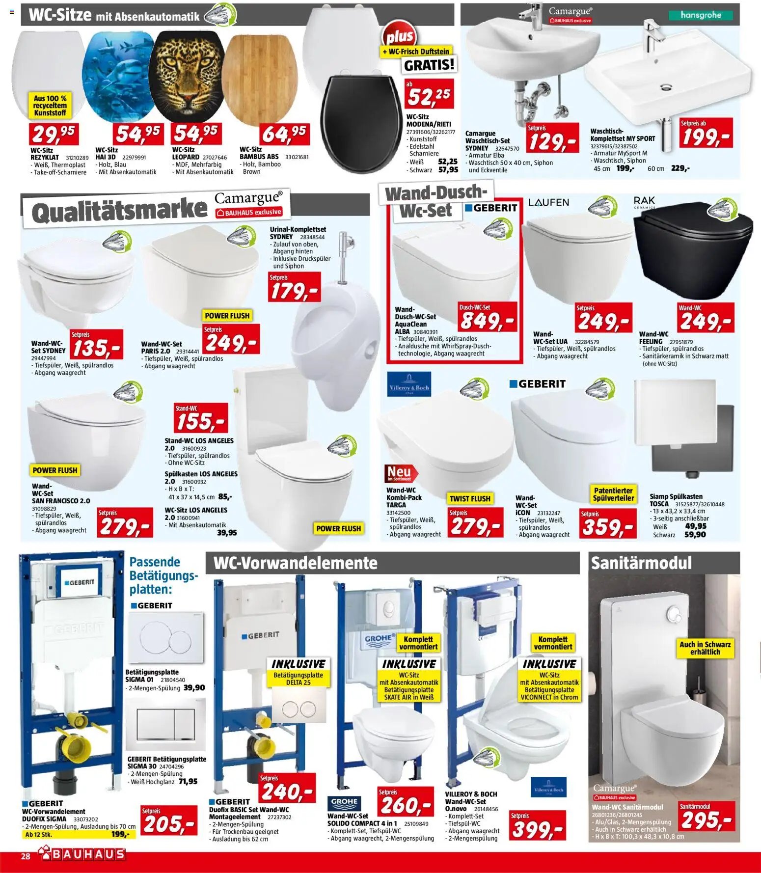 Bauhaus Prospekt aktuell