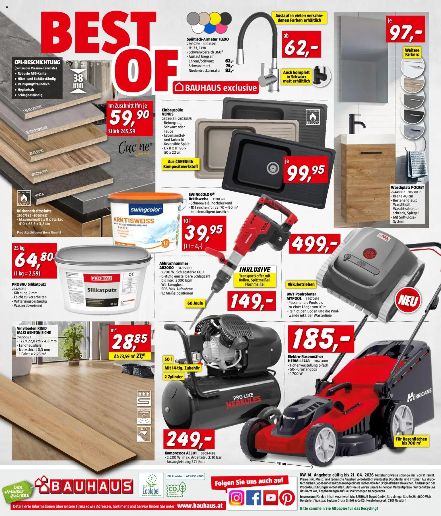 Bauhaus Prospekt aktuell