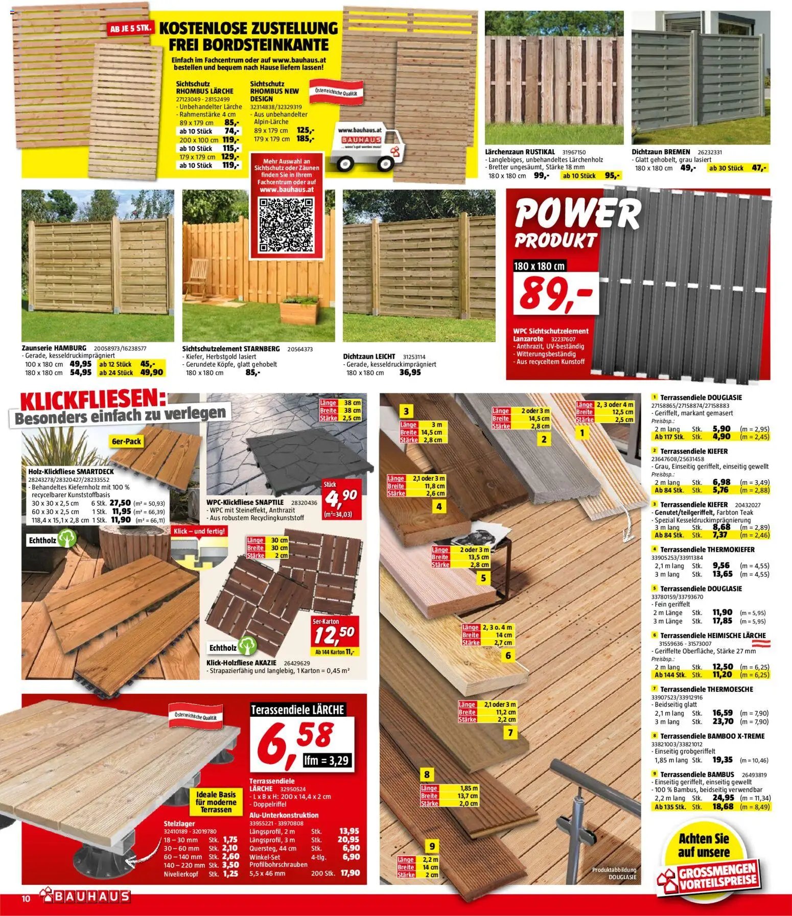 Bauhaus Prospekt aktuell