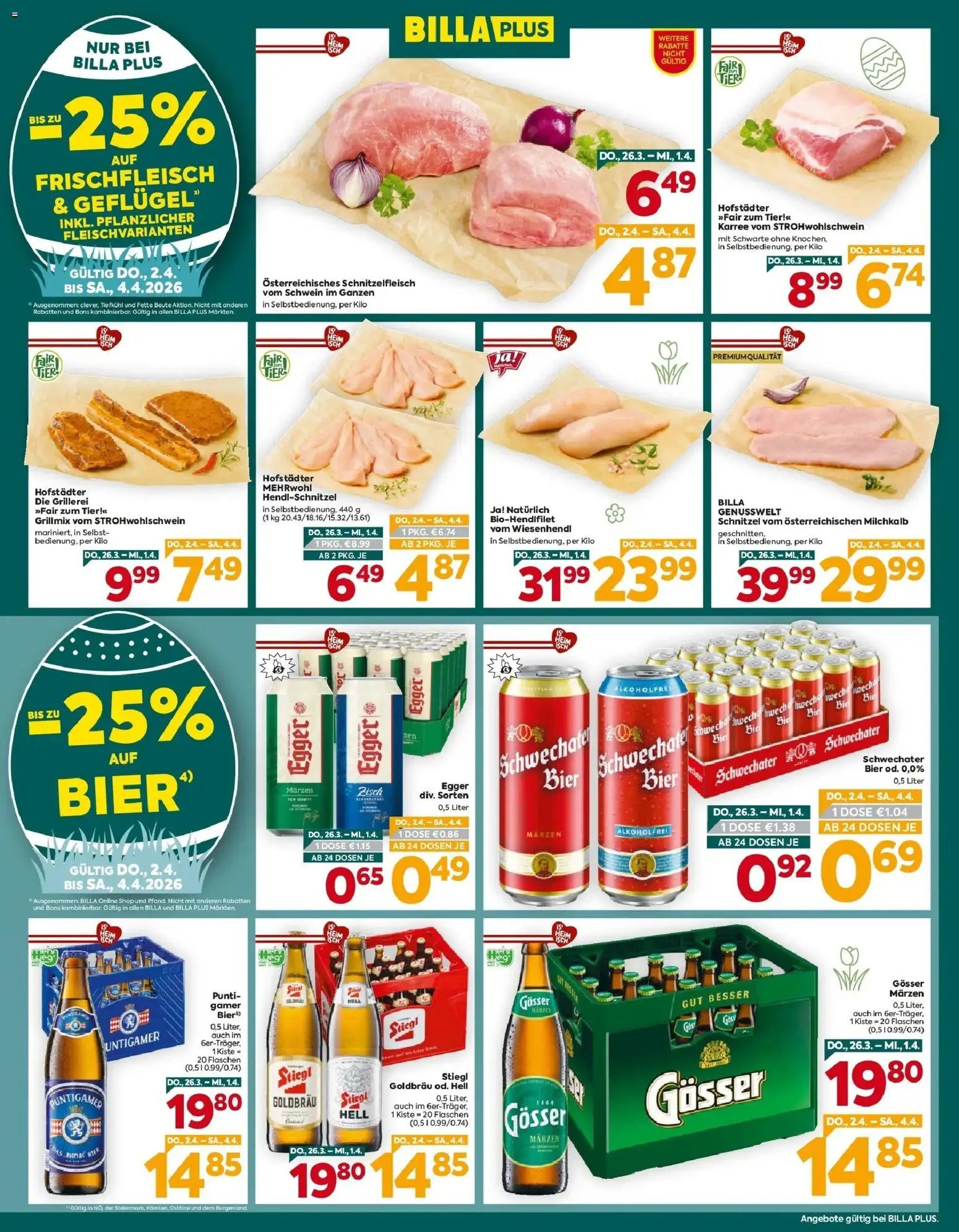 Billa Plus Flugblatt - Niederösterreich