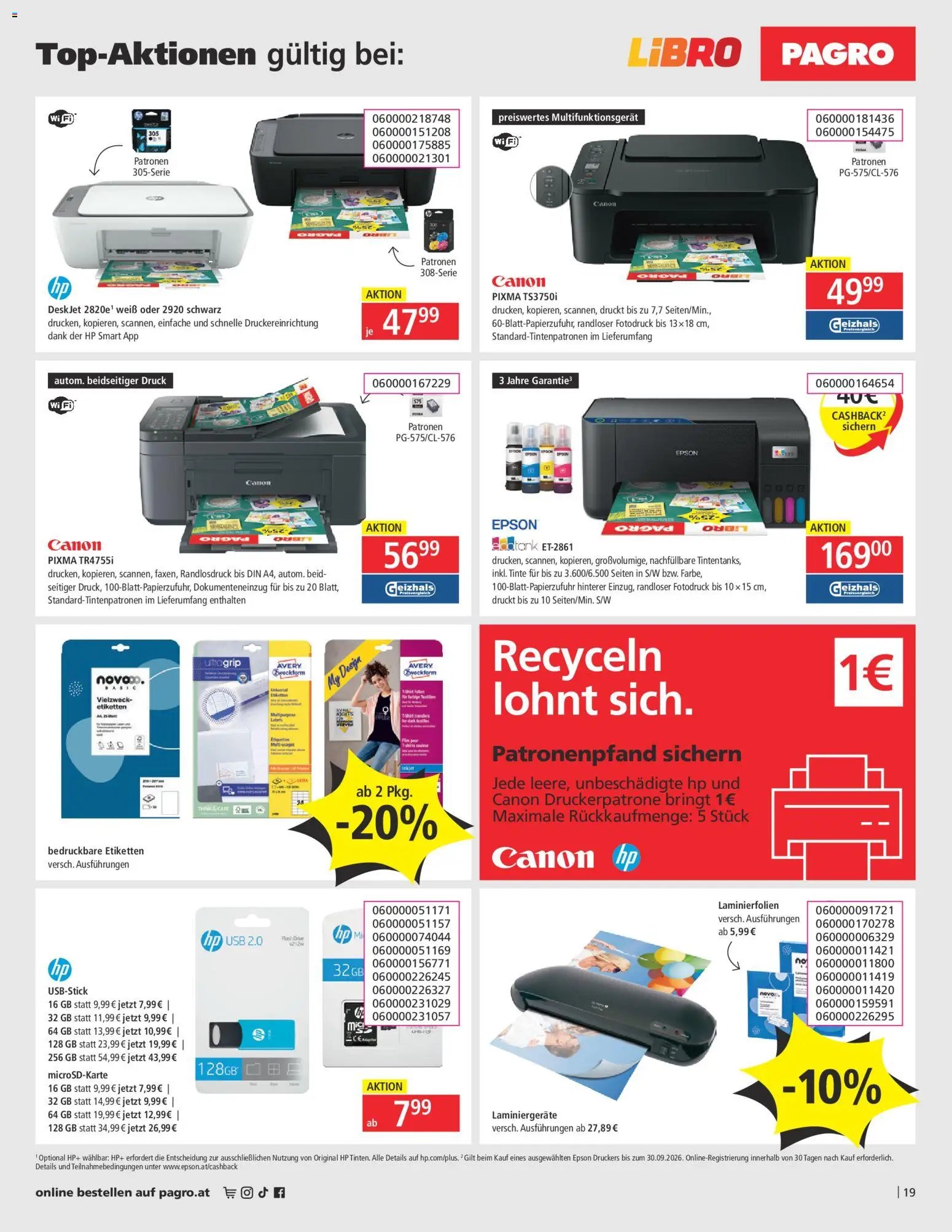 Pagro-Diskont Flugblatt
