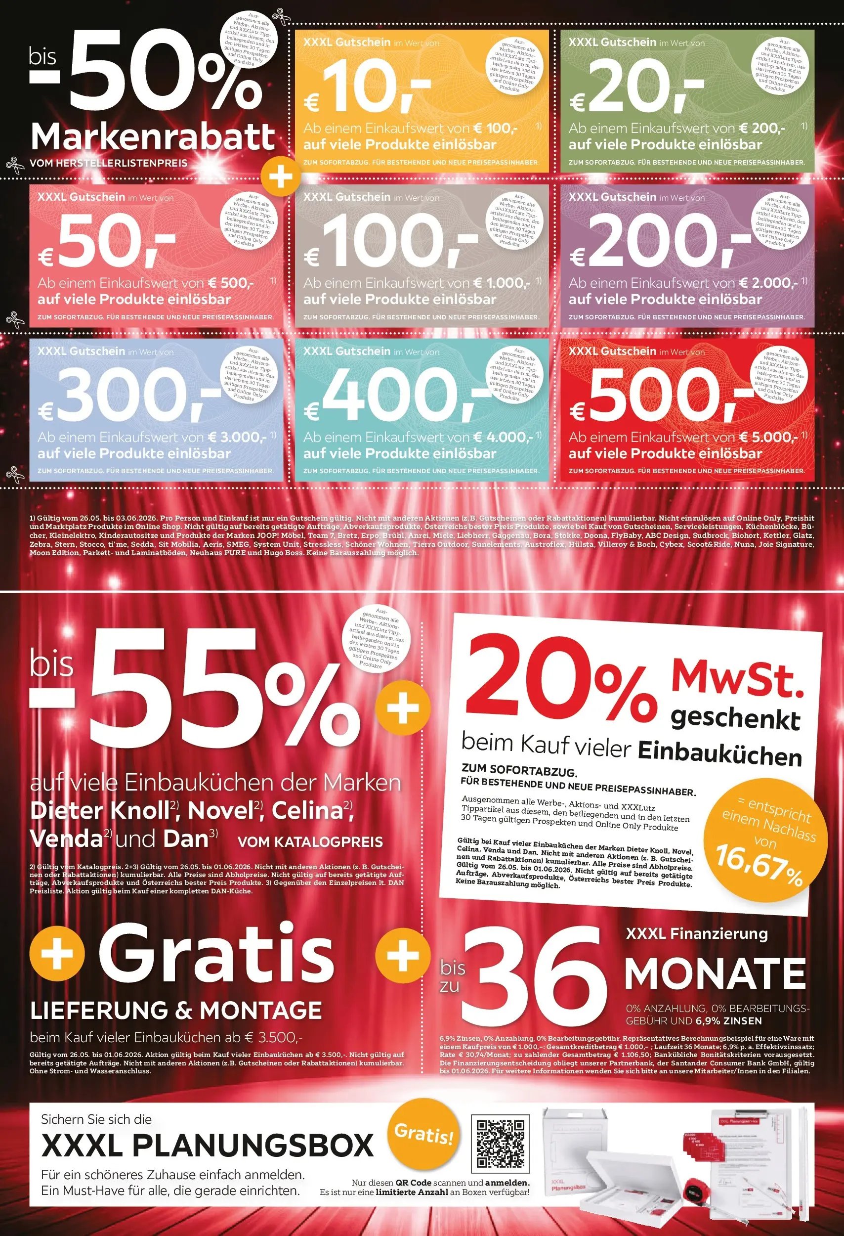 XXXLutz - 50% Marken - rabatt