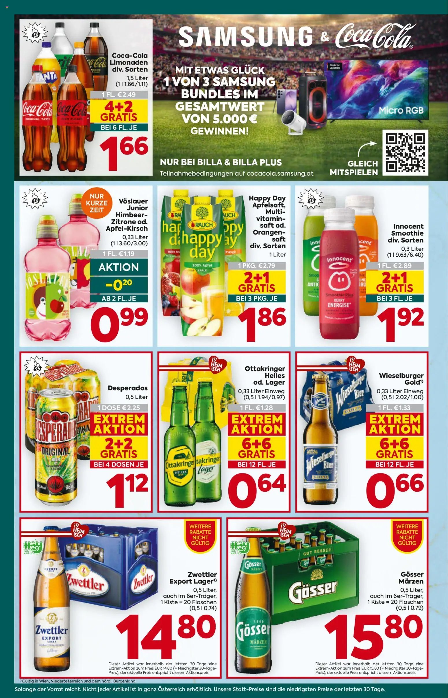 Billa Plus Flugblatt