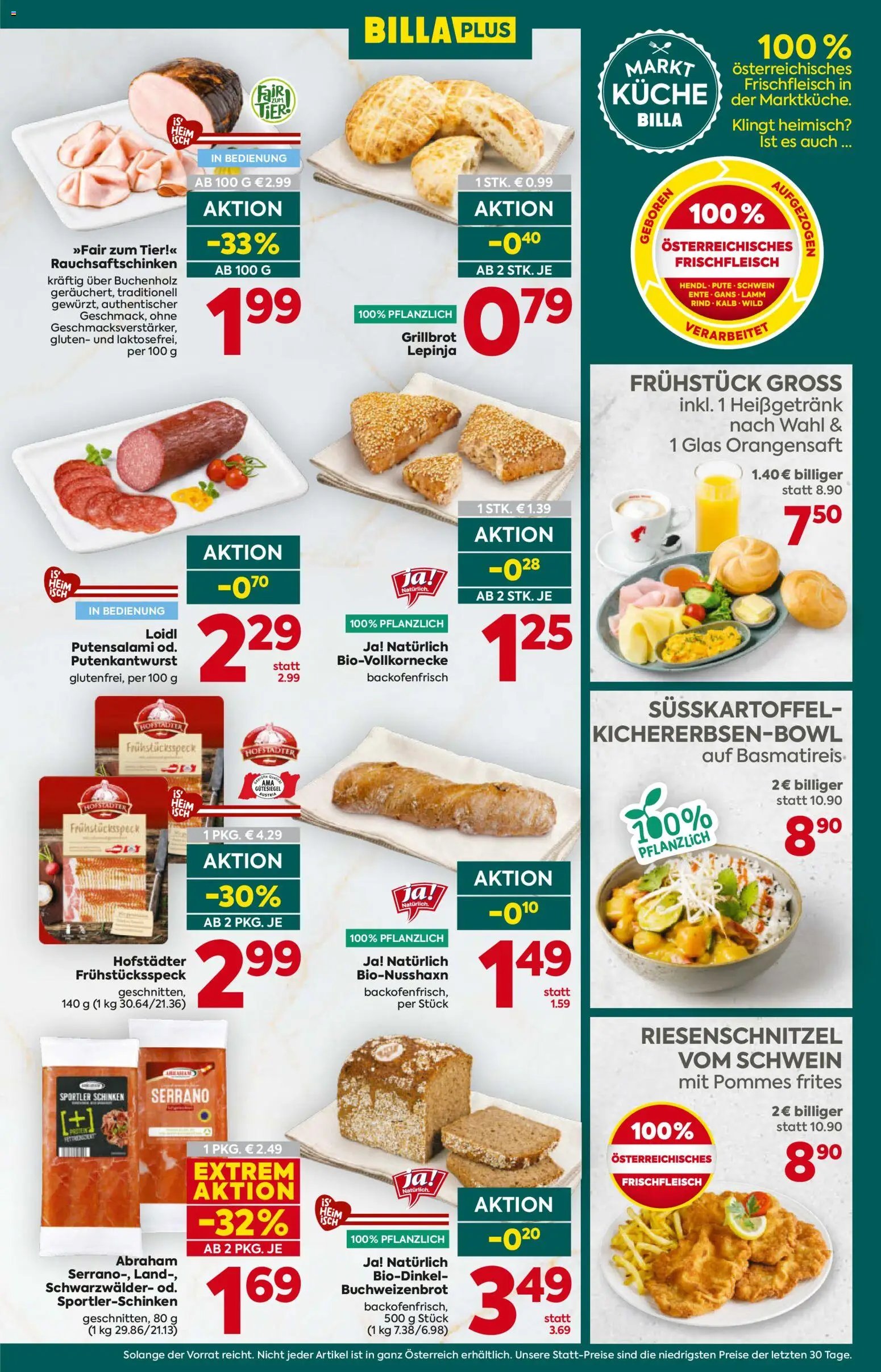 Billa Plus Flugblatt - Oberösterreich