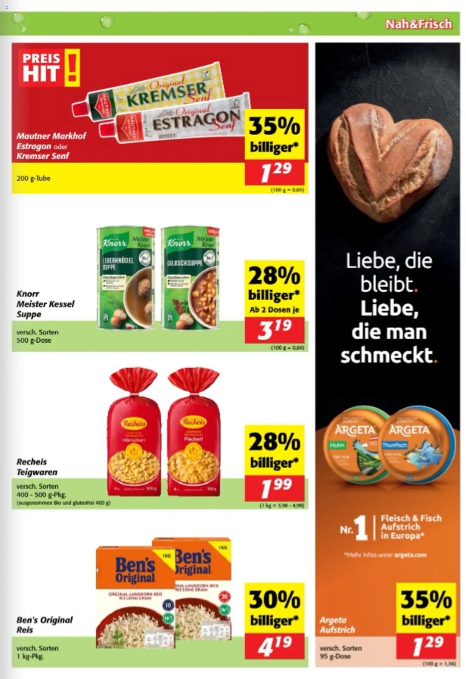 Nah und Frisch Flugblatt