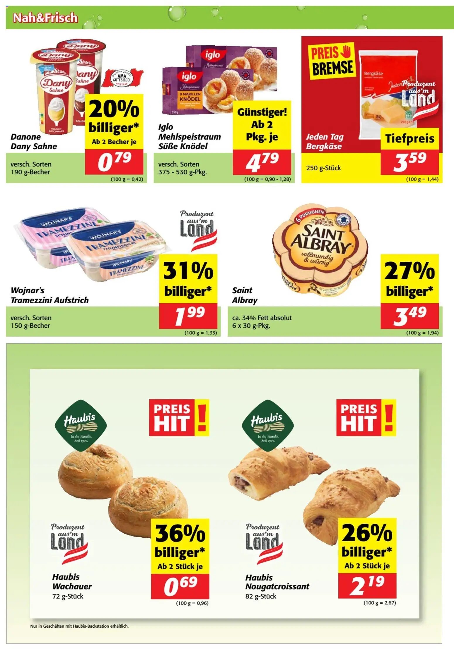 Nah und Frisch Flugblatt