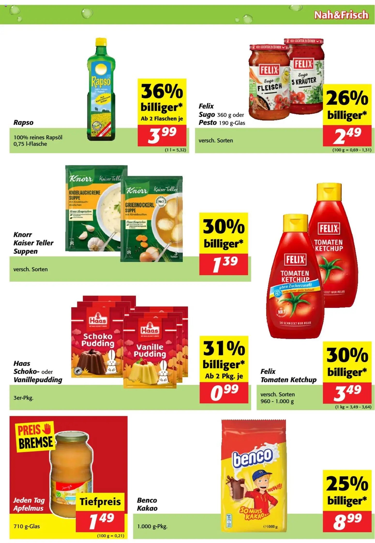 Nah und Frisch Flugblatt