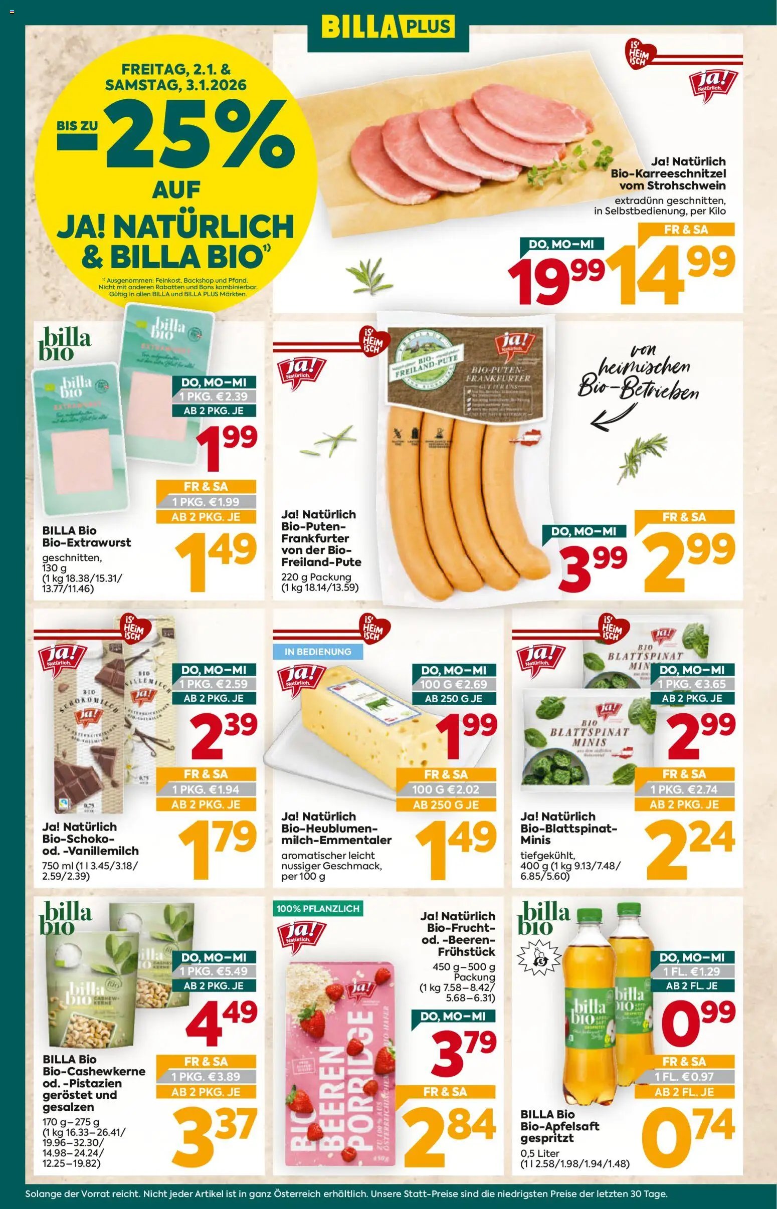 Billa Plus Flugblatt - Salzburg