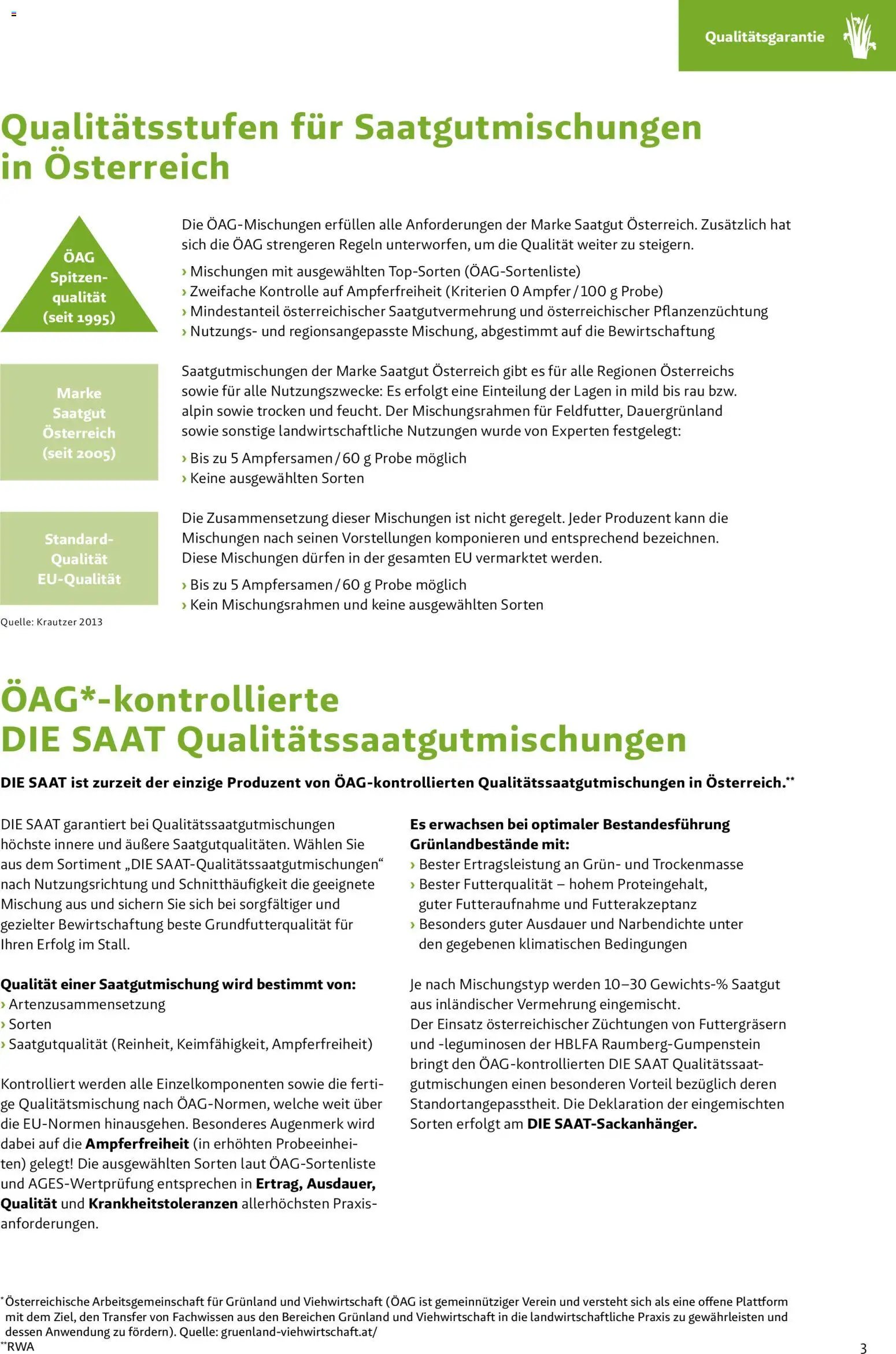 Lagerhaus Grünland  2026 / 2027 / 2028