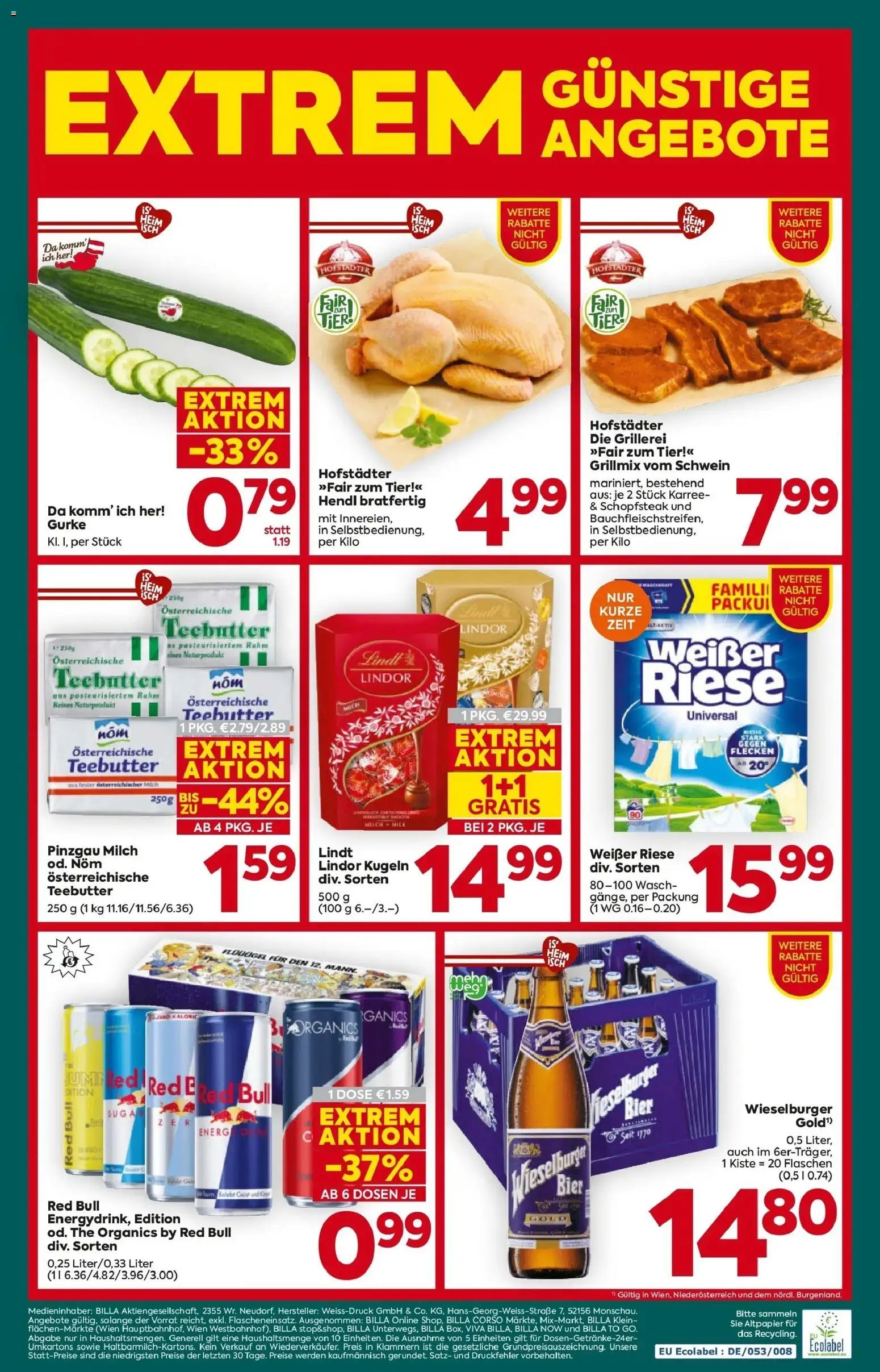 Billa Plus Flugblatt - Niederösterreich