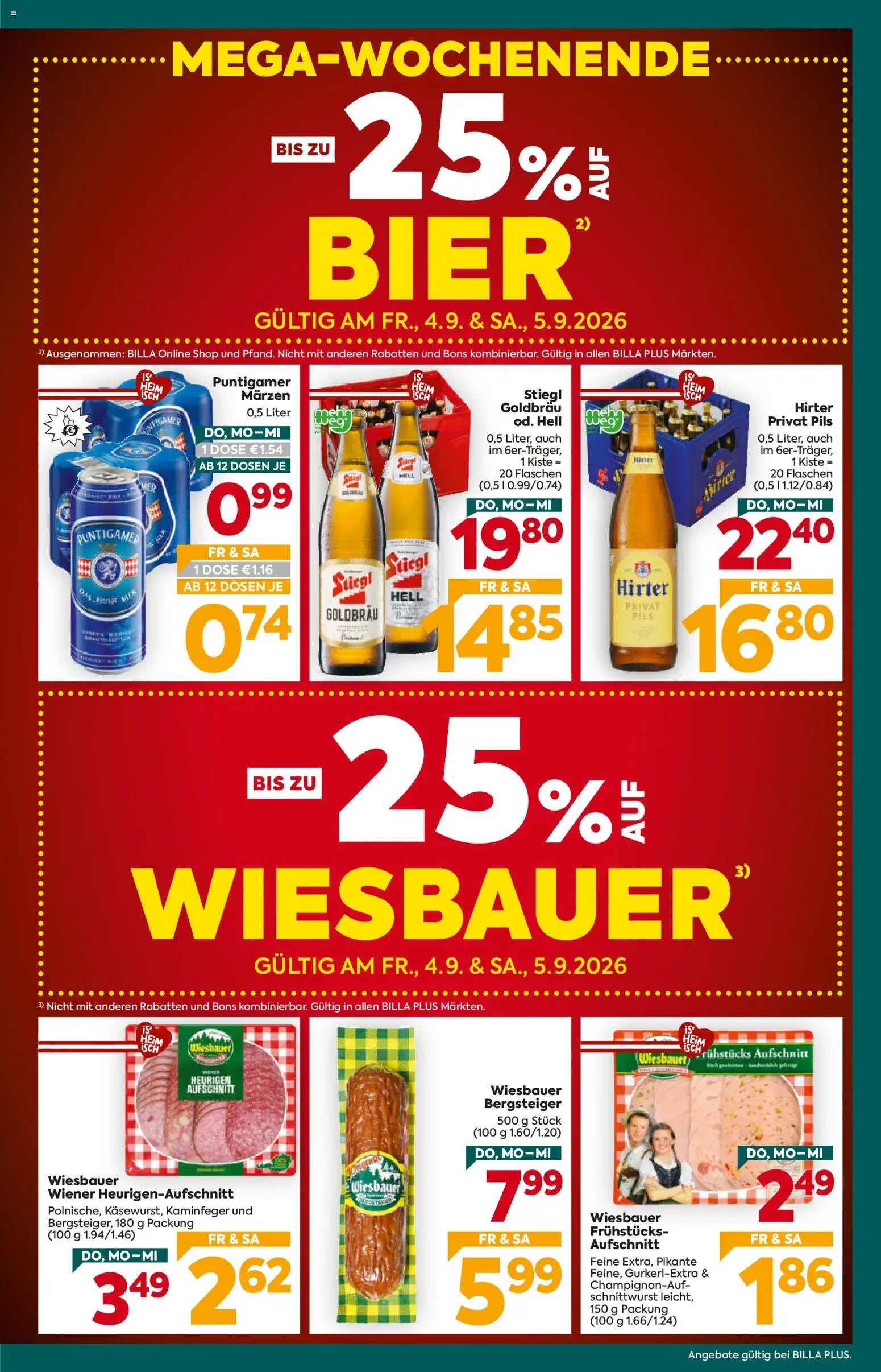 Billa Plus Flugblatt