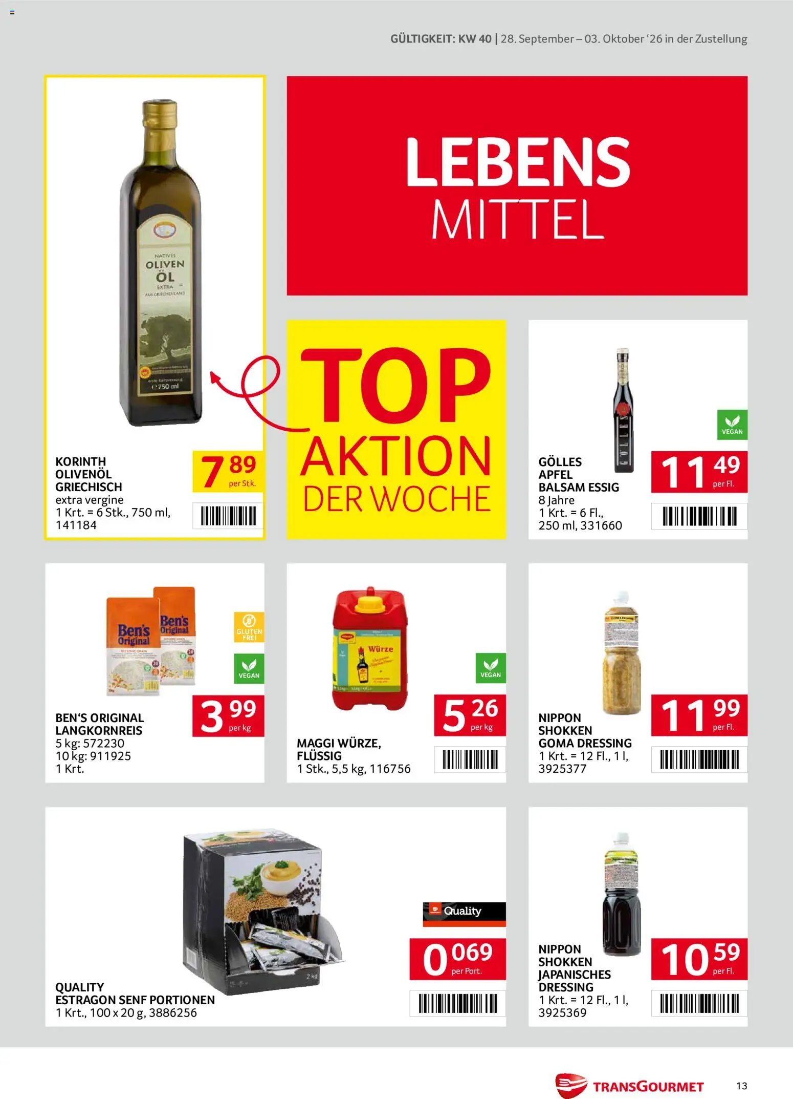 Transgourmet Zustellaktion