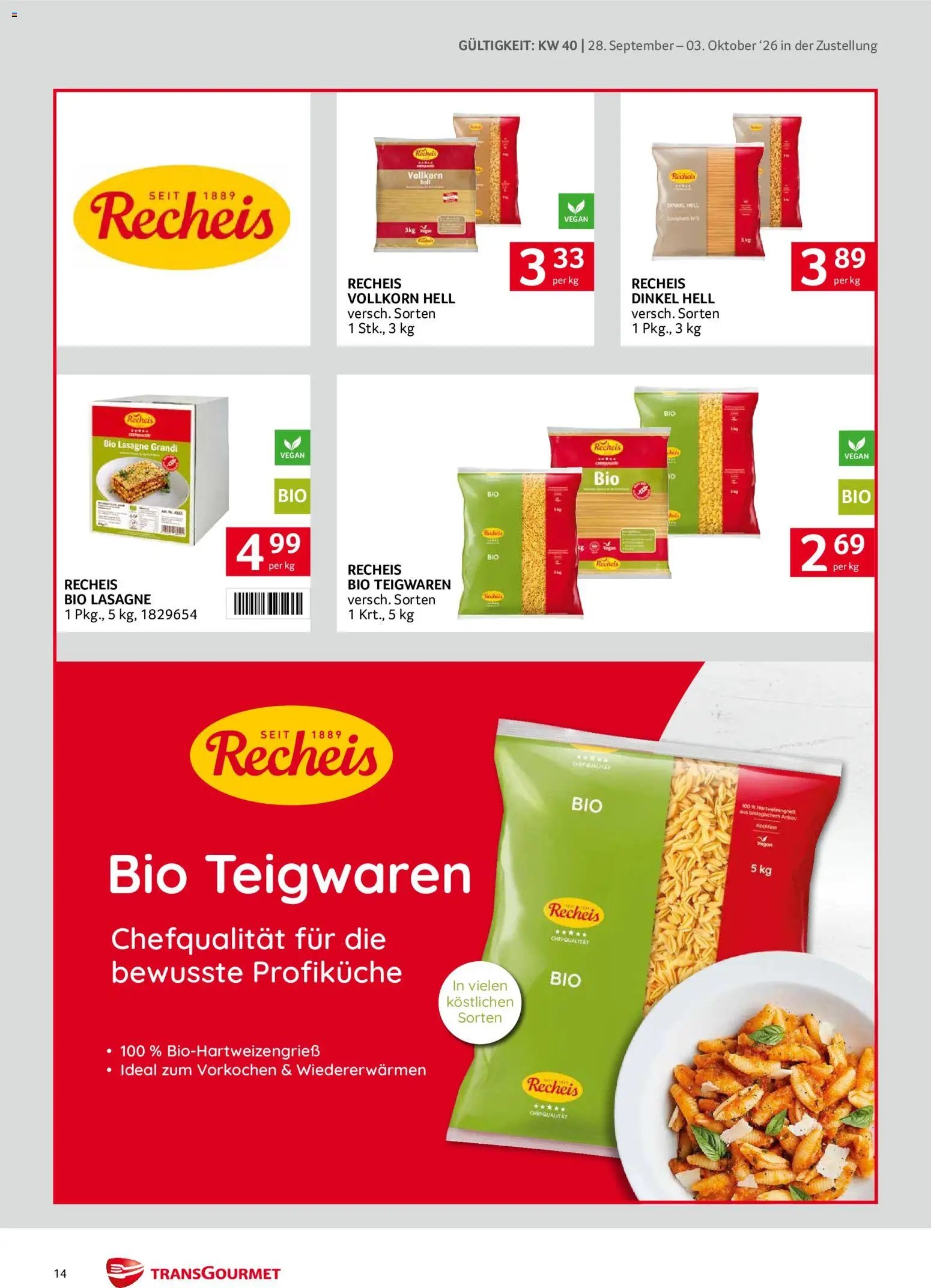 Transgourmet Zustellaktion